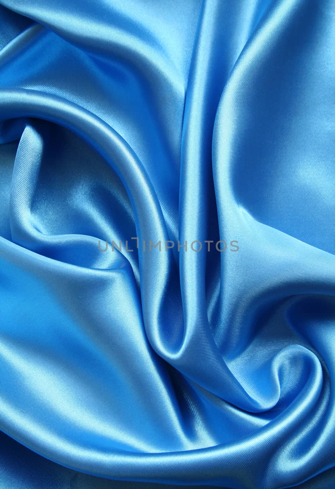 Smooth elegant dark blue silk can use as background 