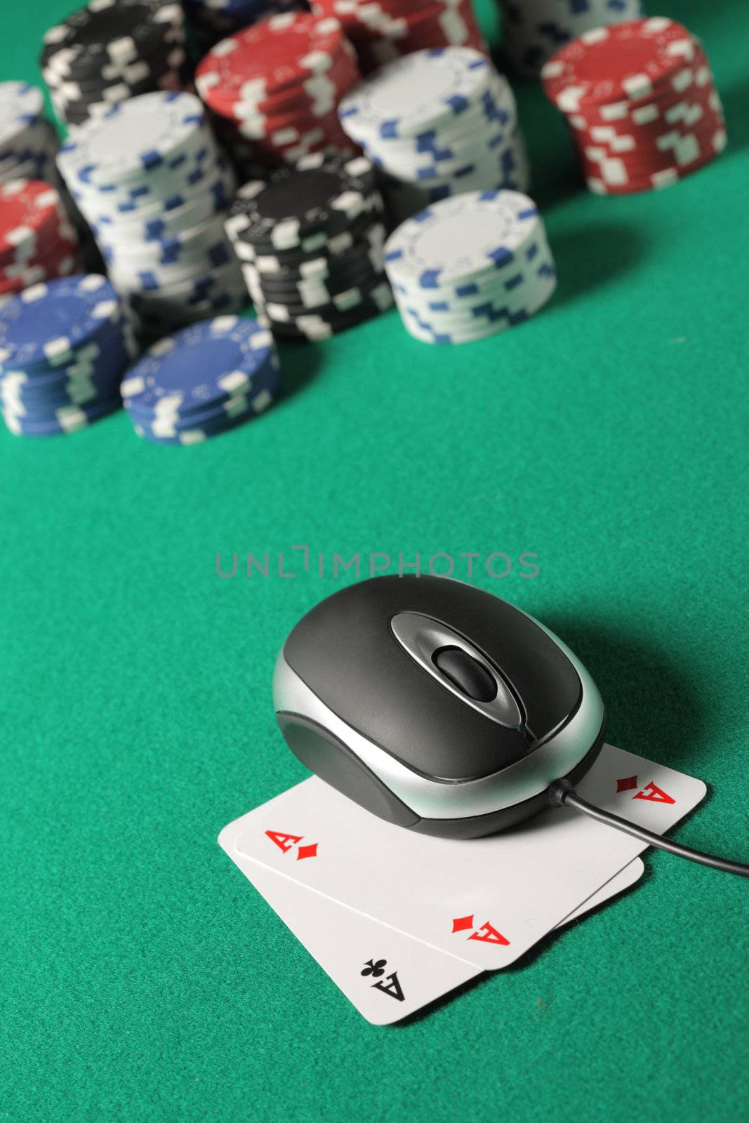 Poker on line concept by stokkete