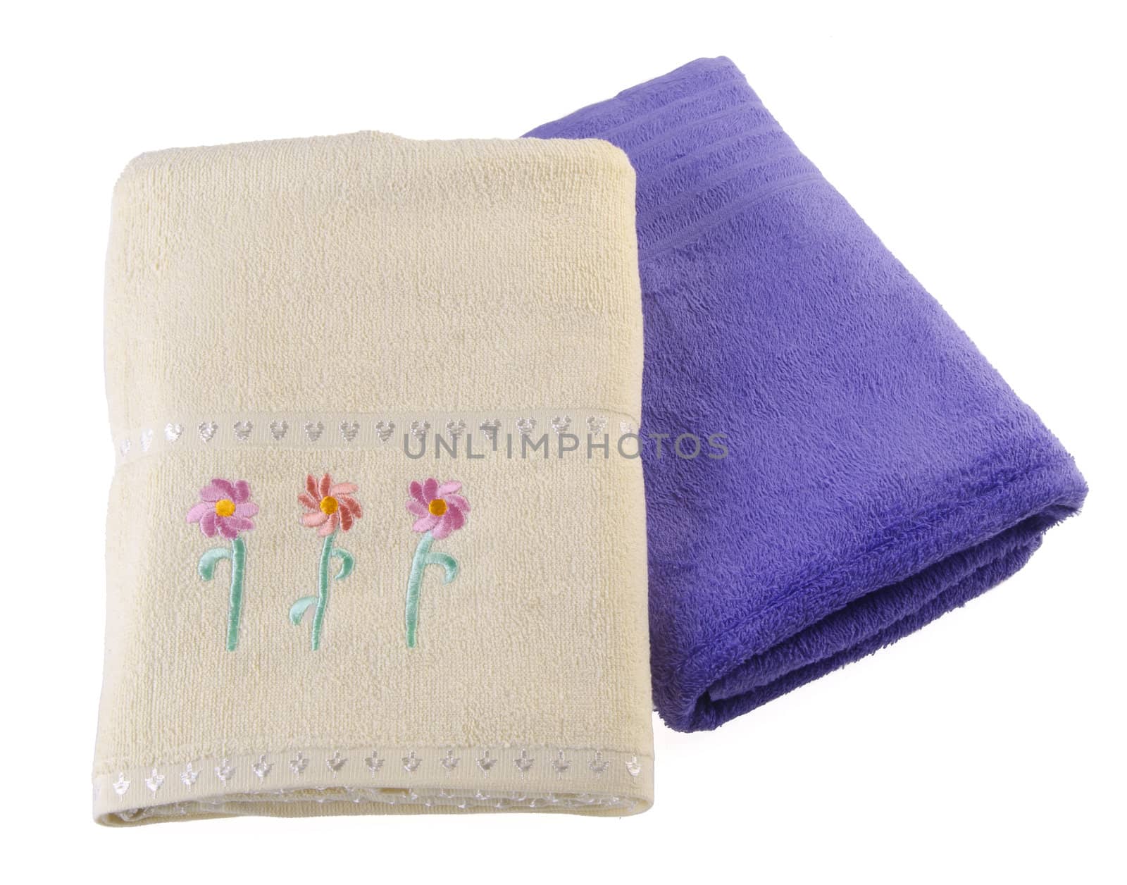 towel on a white background