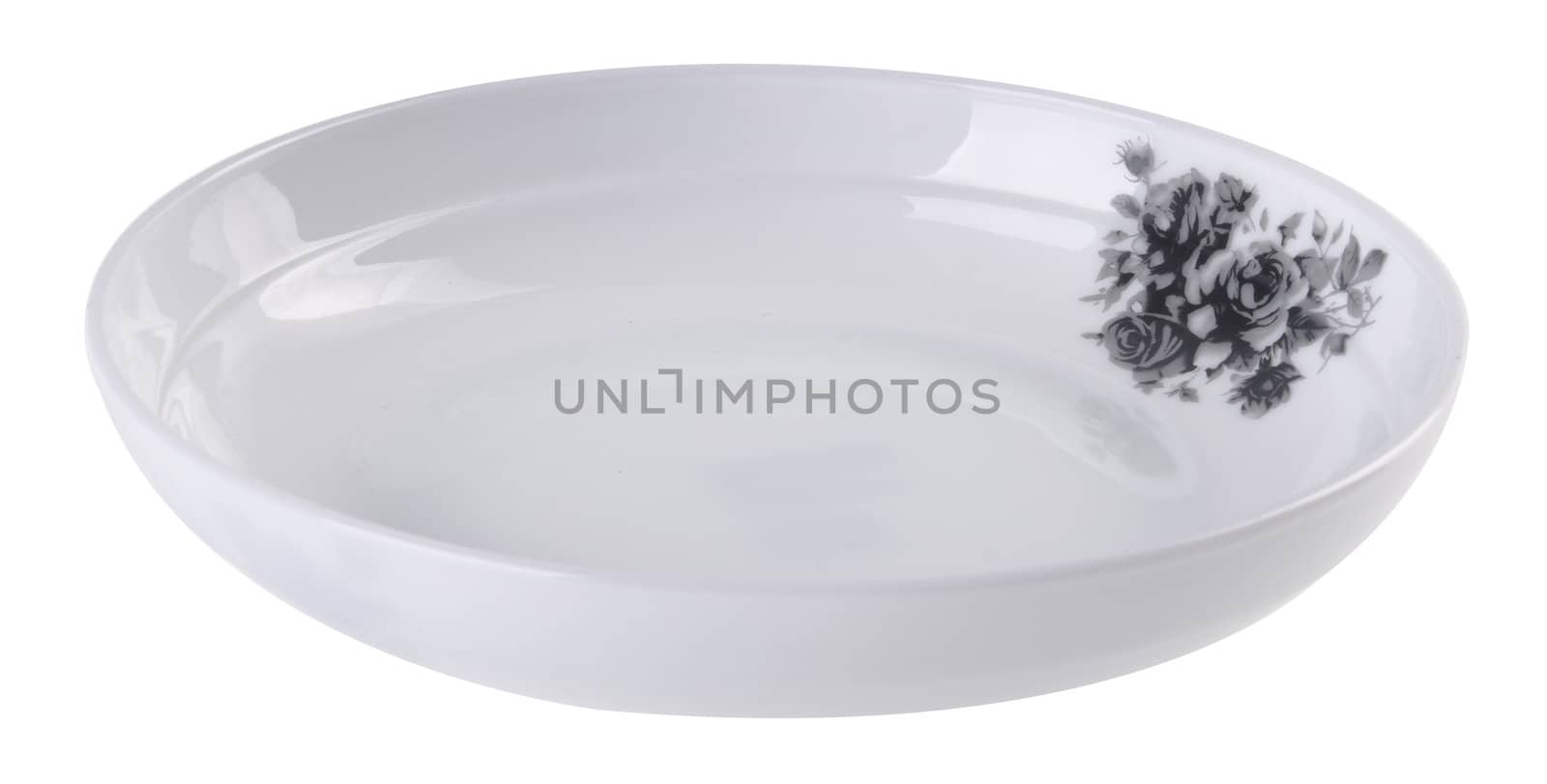 plates on the white background