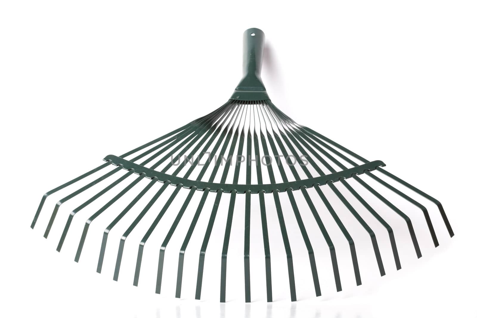 Rake isolated on white background