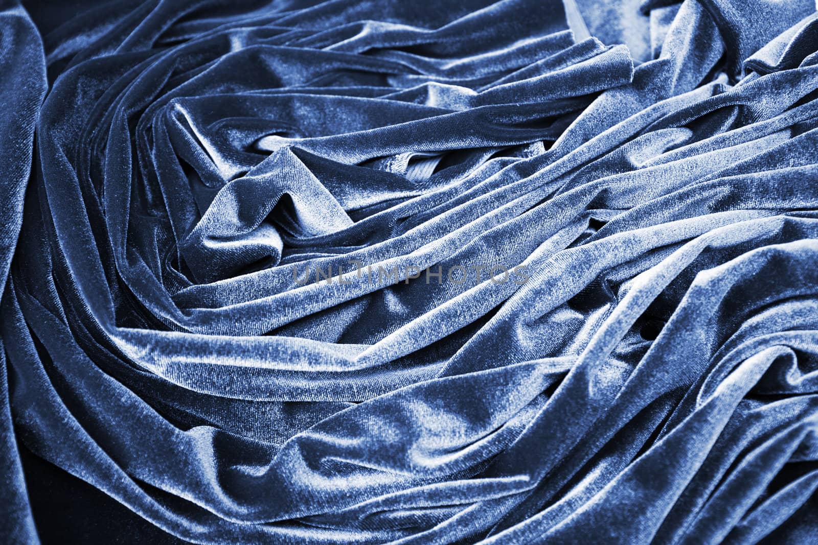 Blue gentle fabric as background
