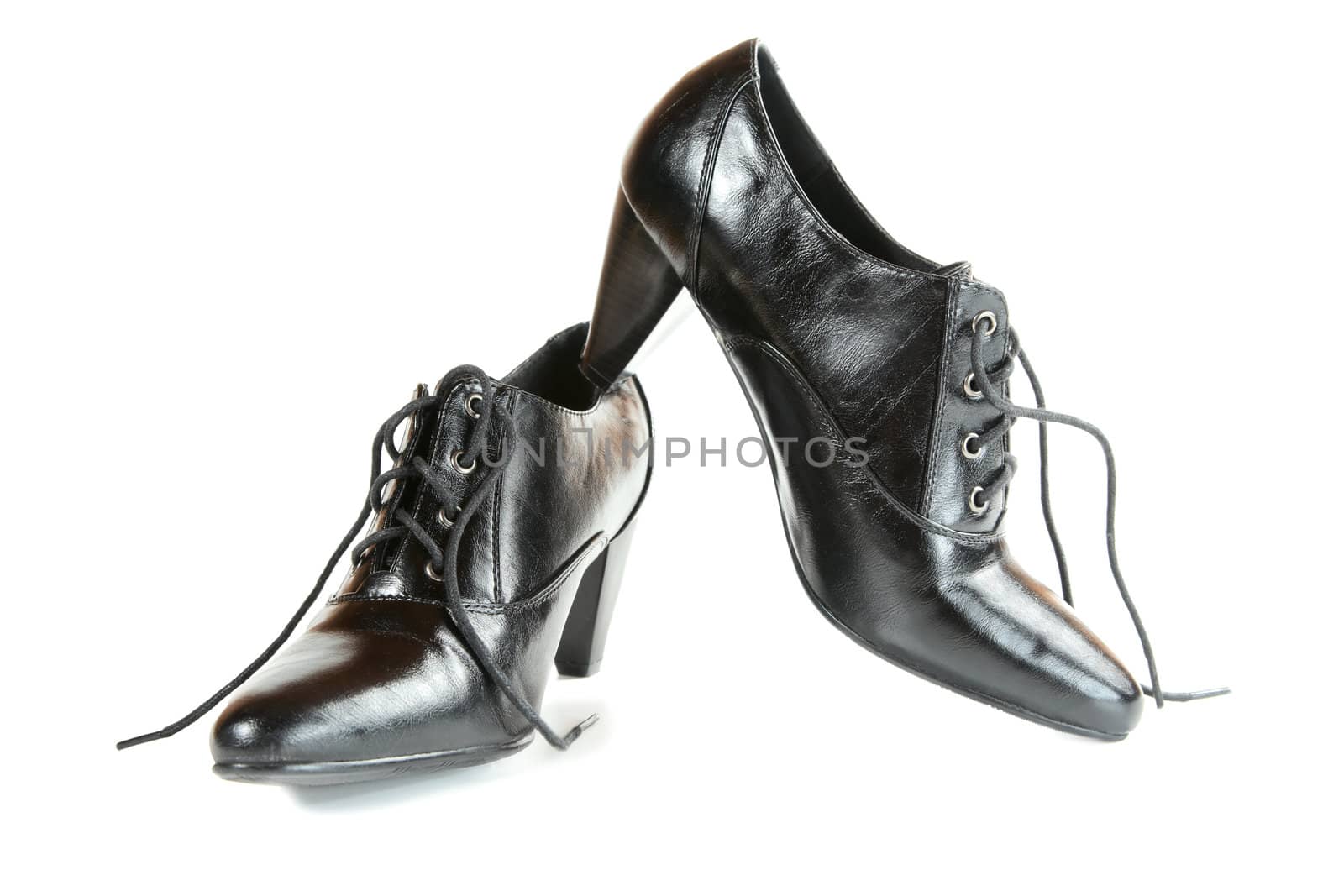 black female shoes isolated  by alarich