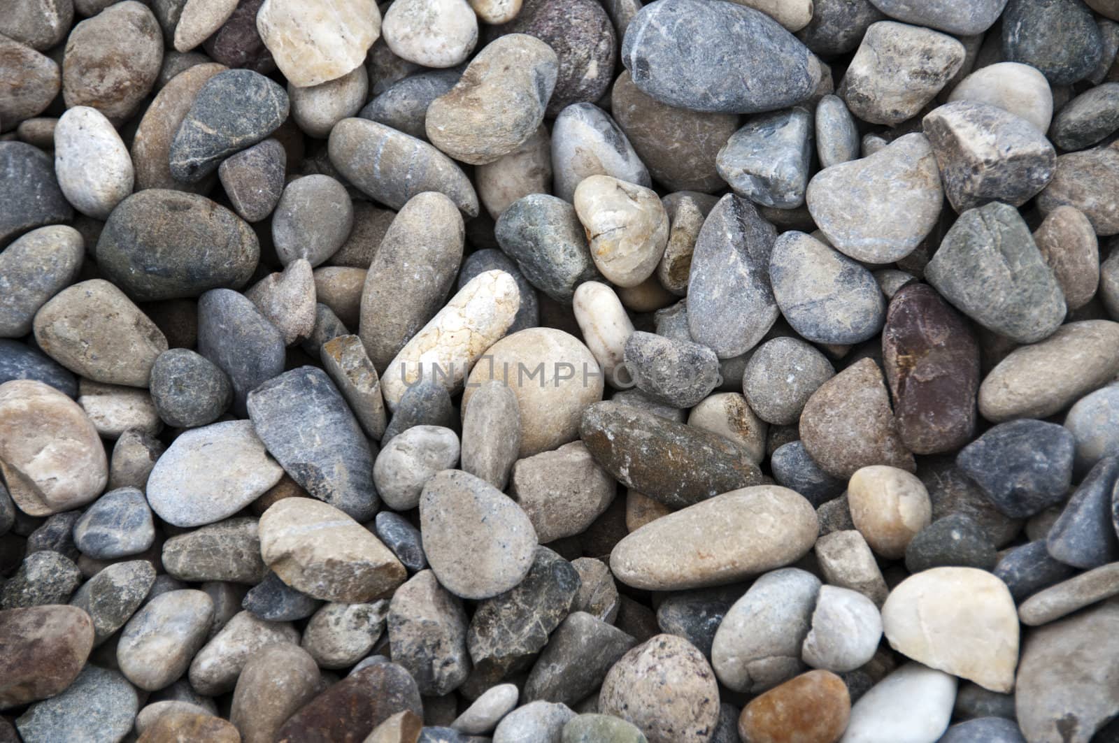 grid gravel background with different shapes of rocks