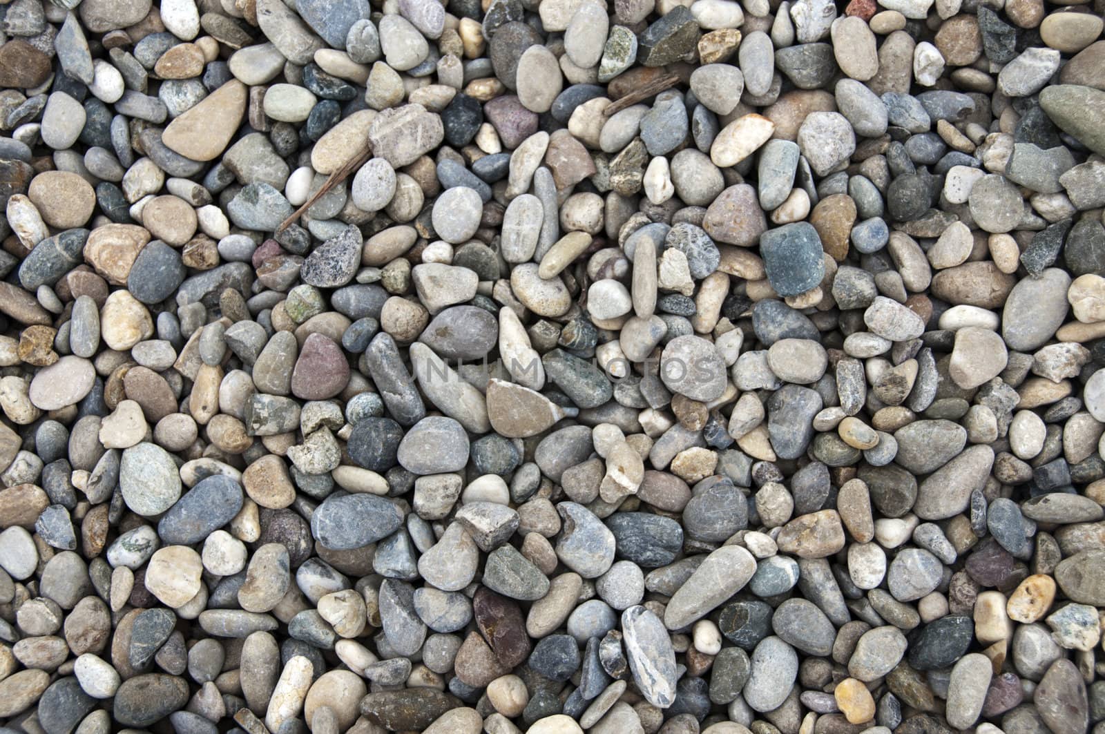 grid gravel background with different shapes of rocks