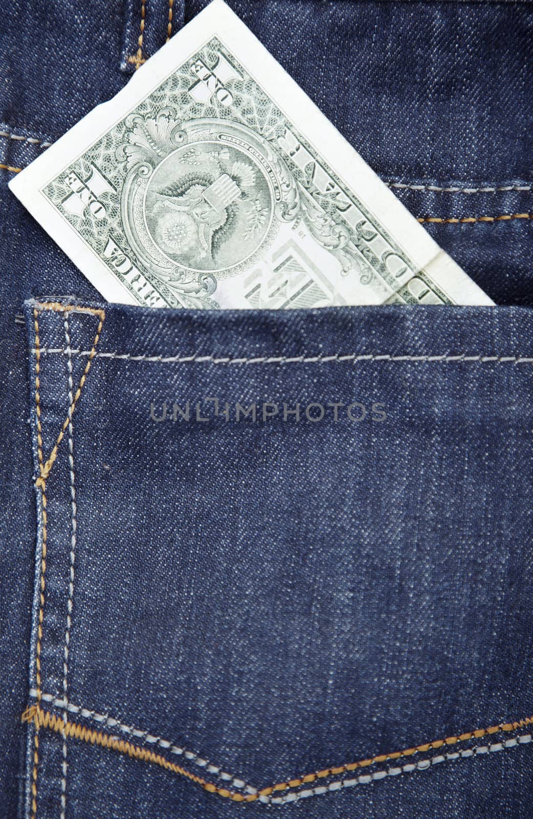 Jeans and dollar by Novic