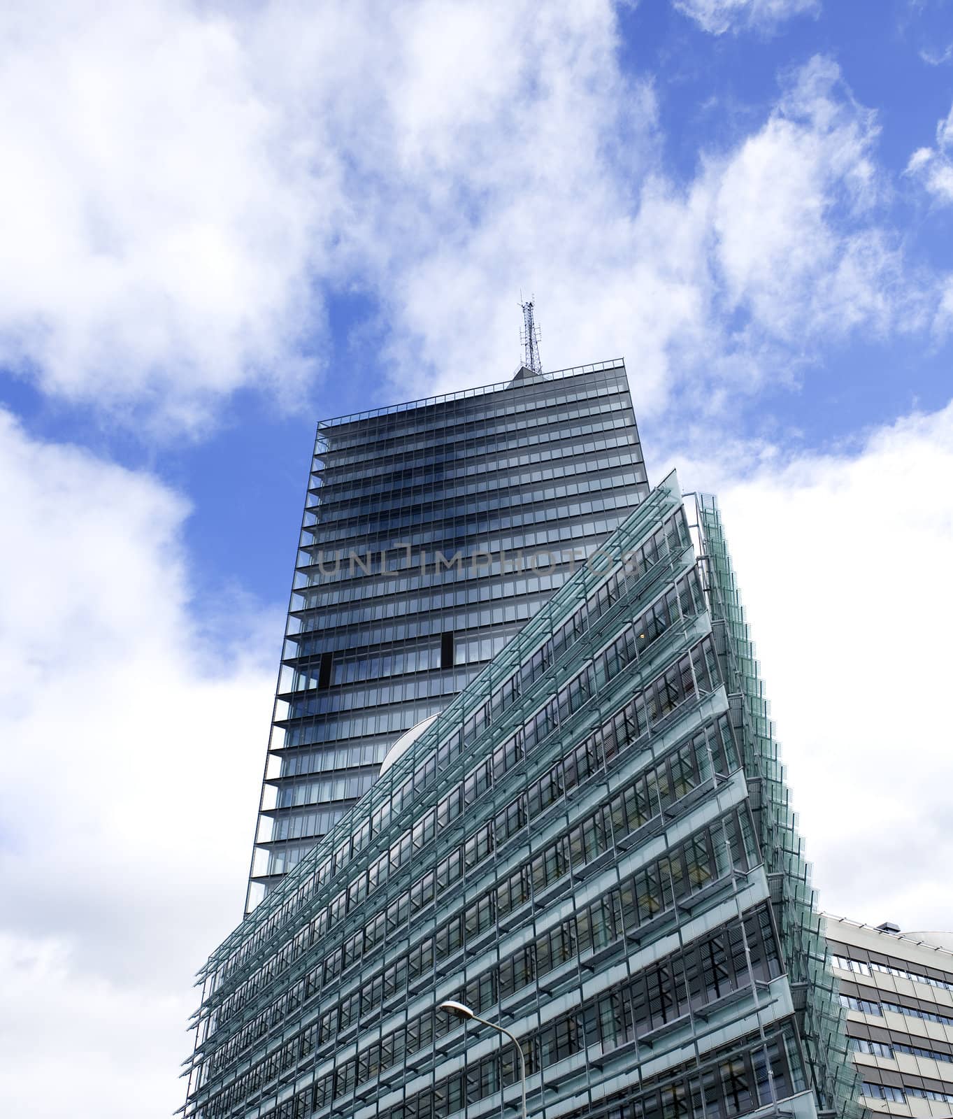 Financial Building from Low Angle view