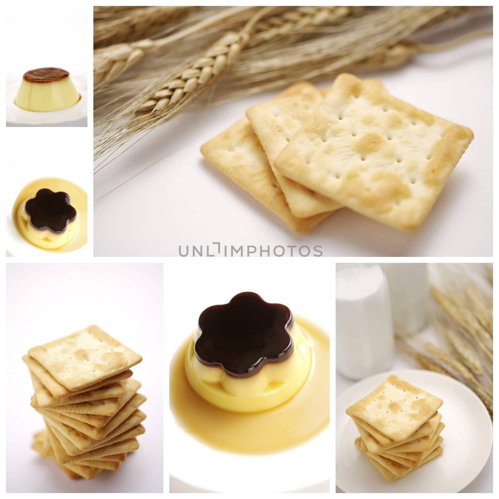 set of different dessert photos arranged together into a collage by Baltus