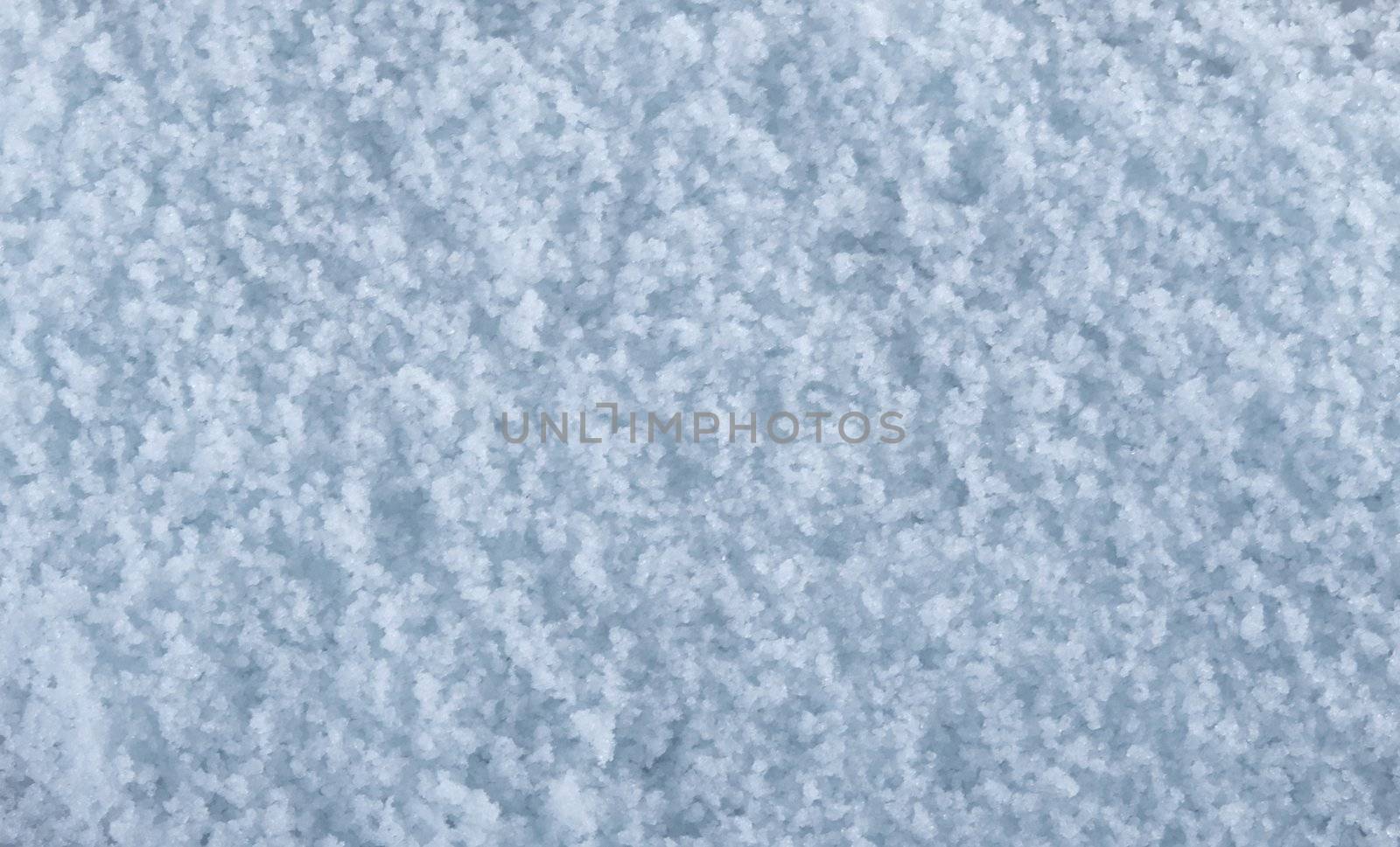 Snow texture closeup