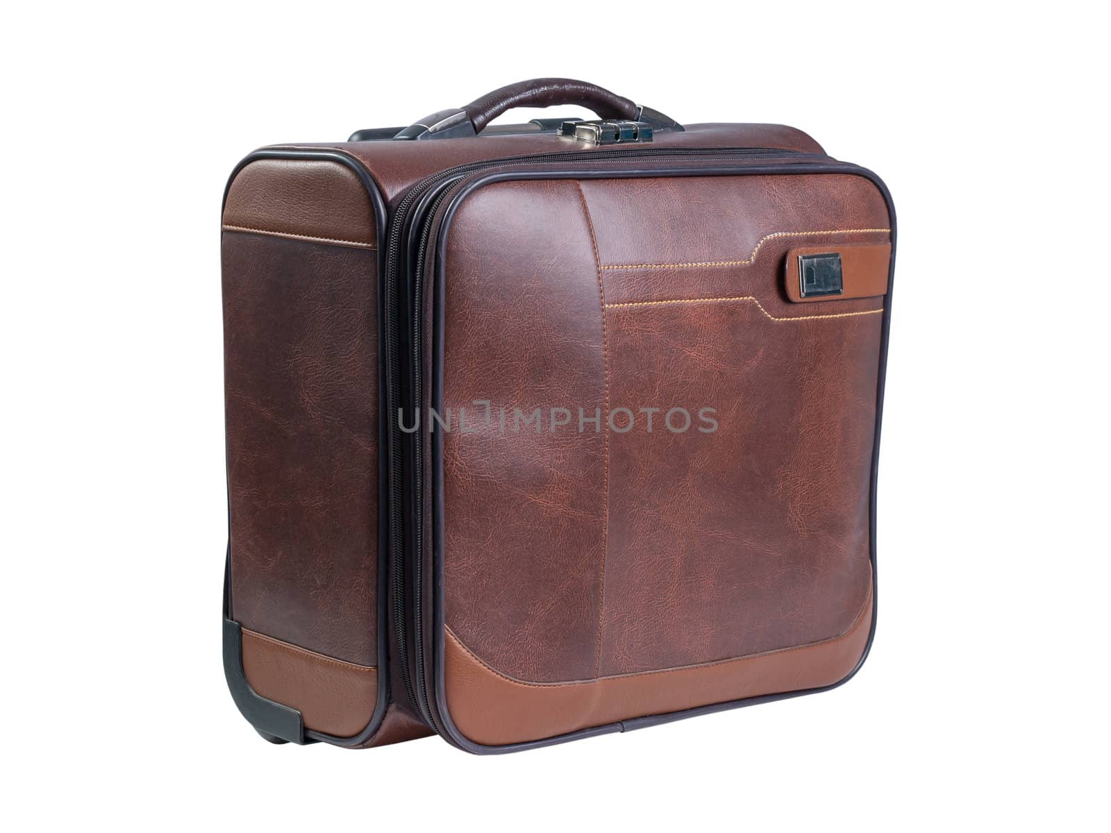 Brown suitcase by firewings