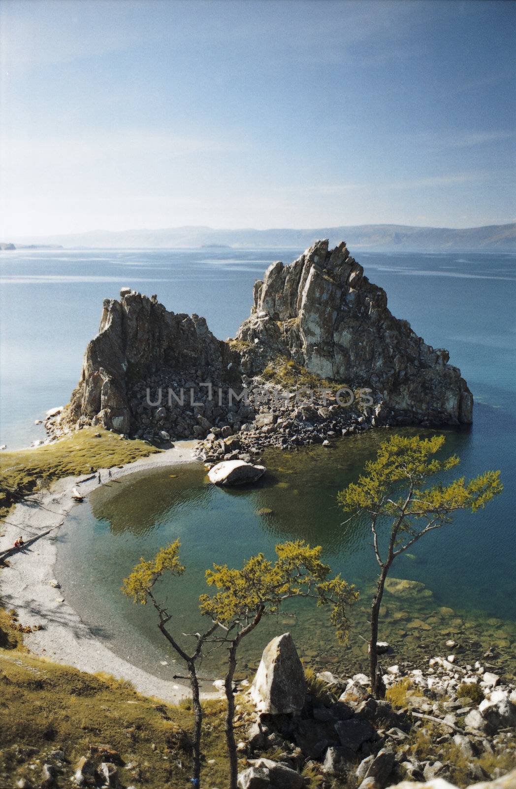 lagoon of Olhon Island, Baikal Lake, Siberia