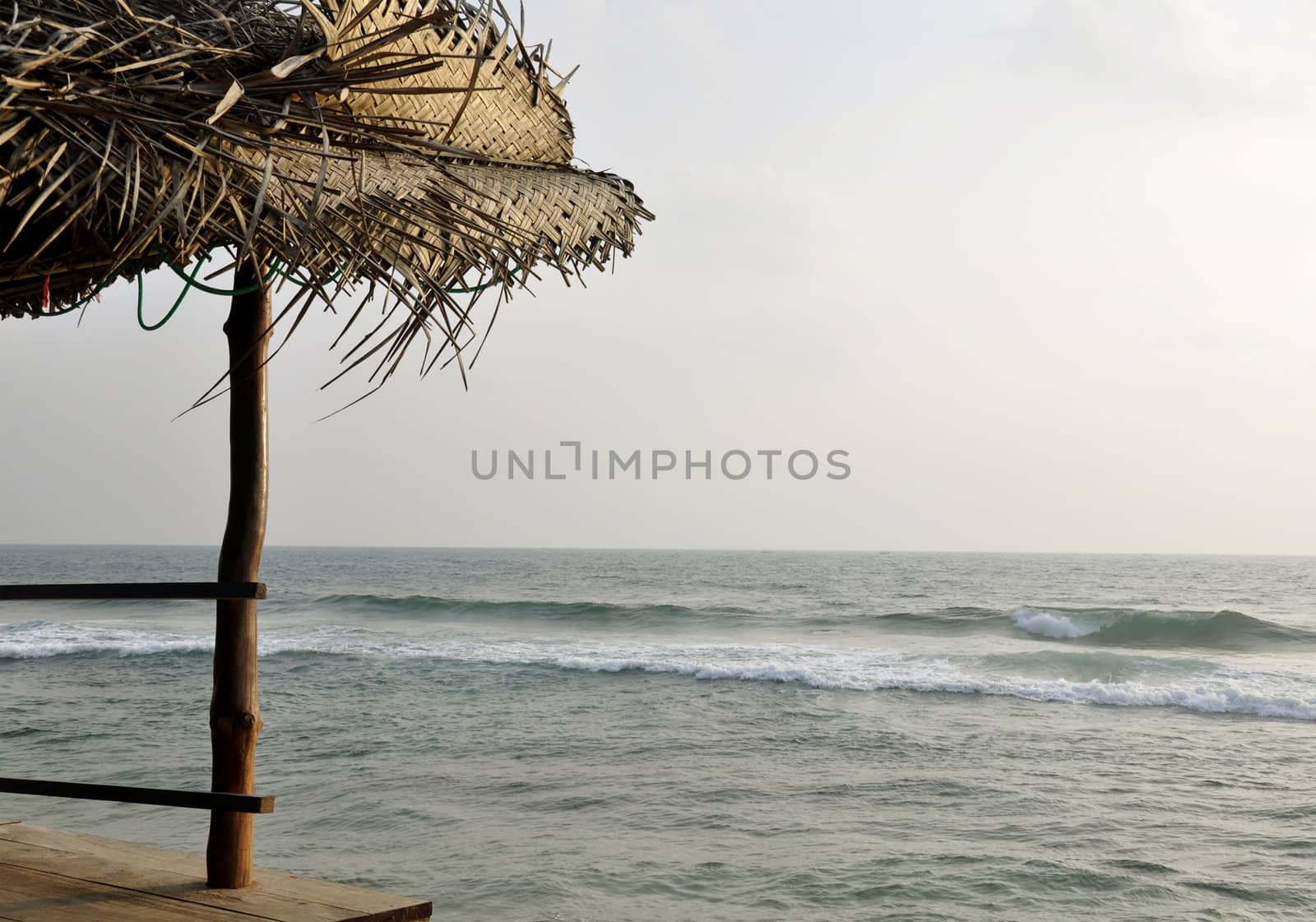 The view of the ocean from a cafe in Sri Lanka by kdreams02