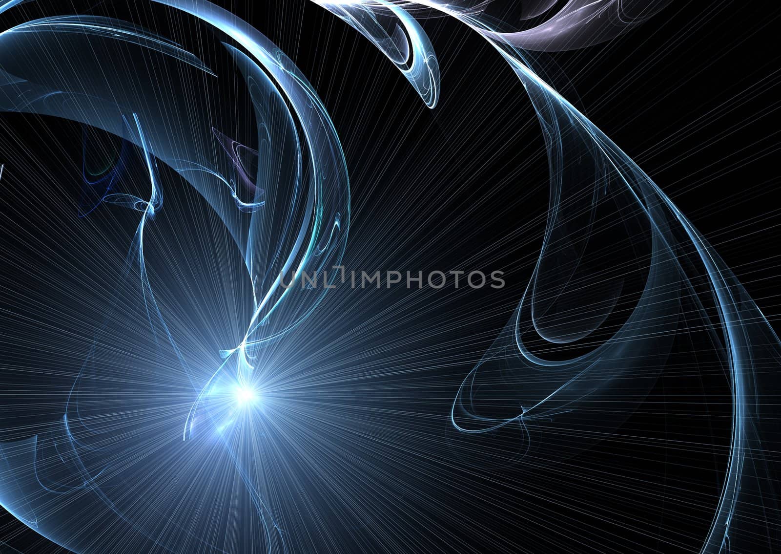 Abstract and futuristic background - fractal illustration