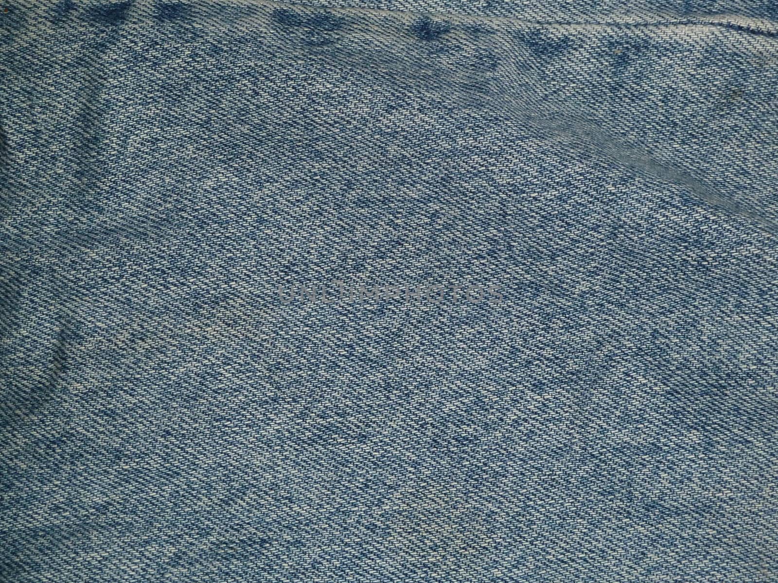 closeup of a patch of denim fabric