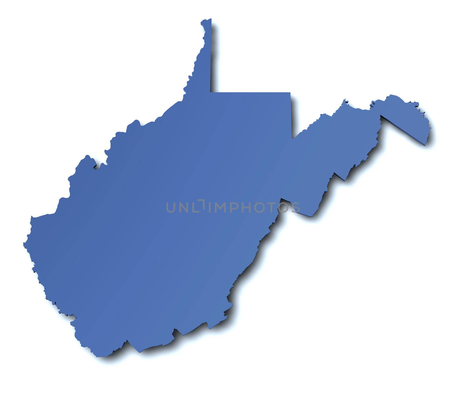 Map of West Virginia - USA