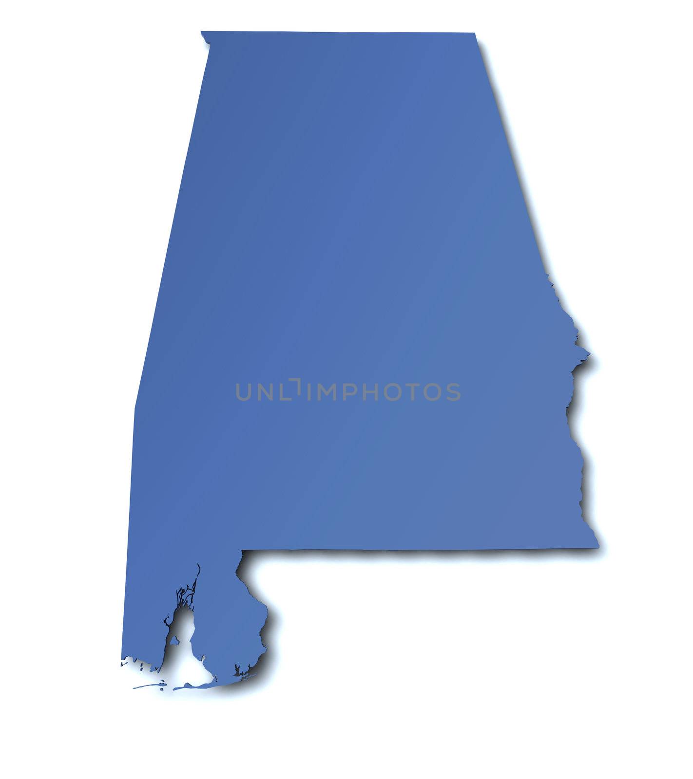 Map of Alabama - USA