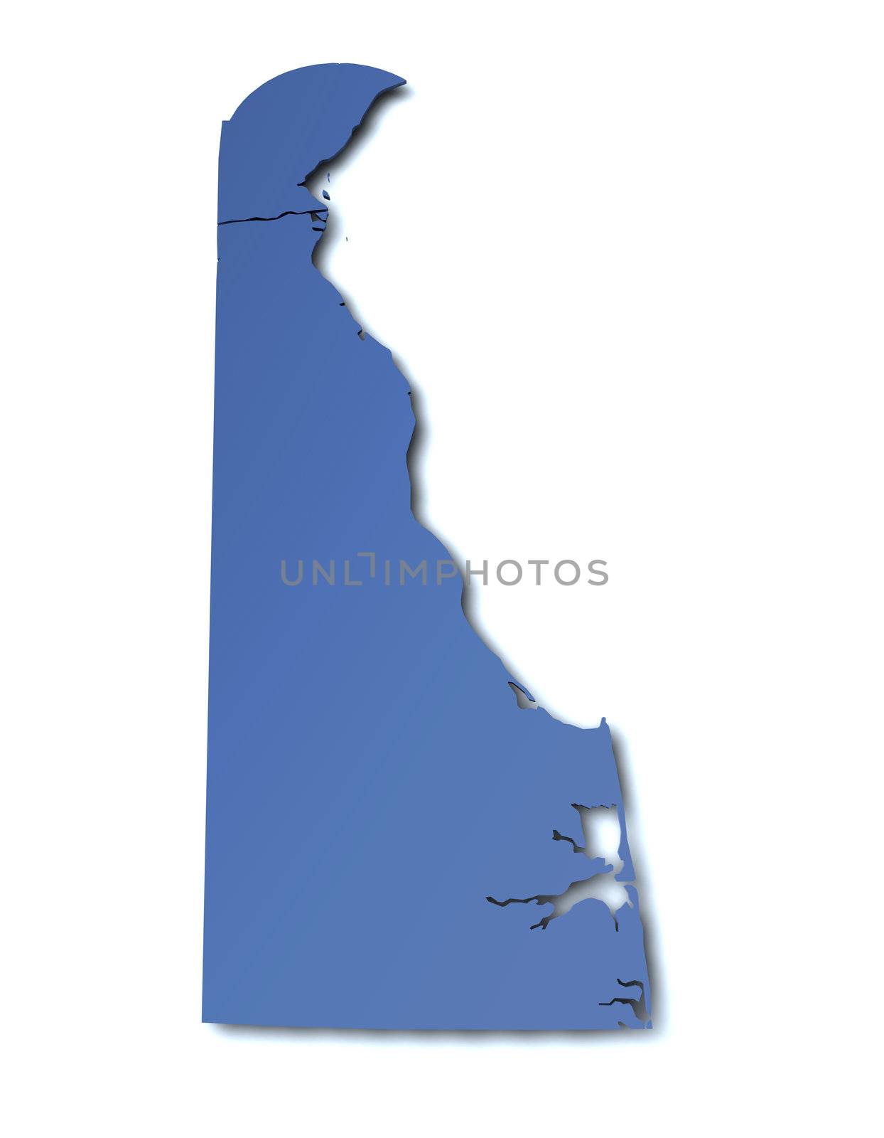 Map of Delaware - USA