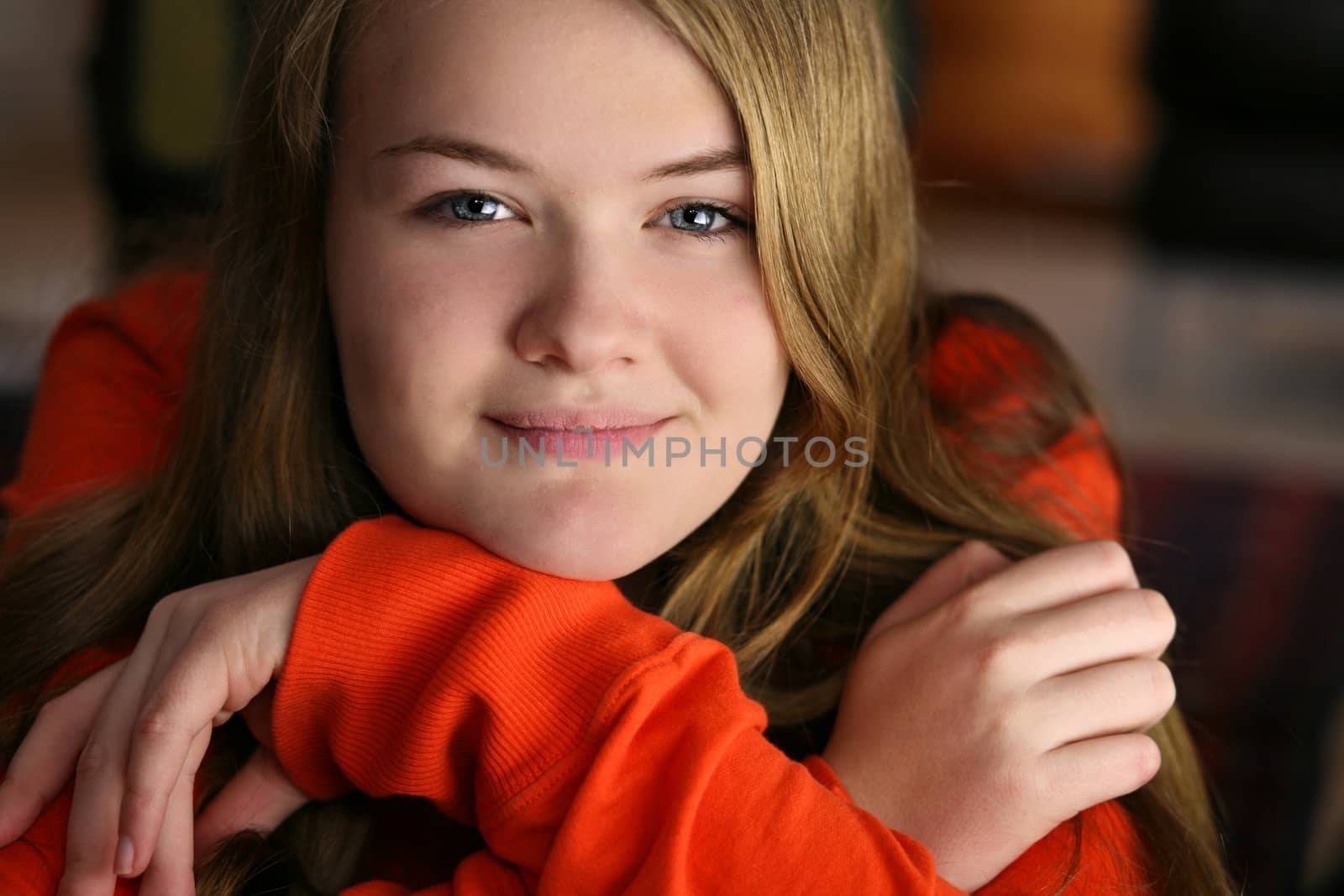 Scandinavian Girl portrait in studio