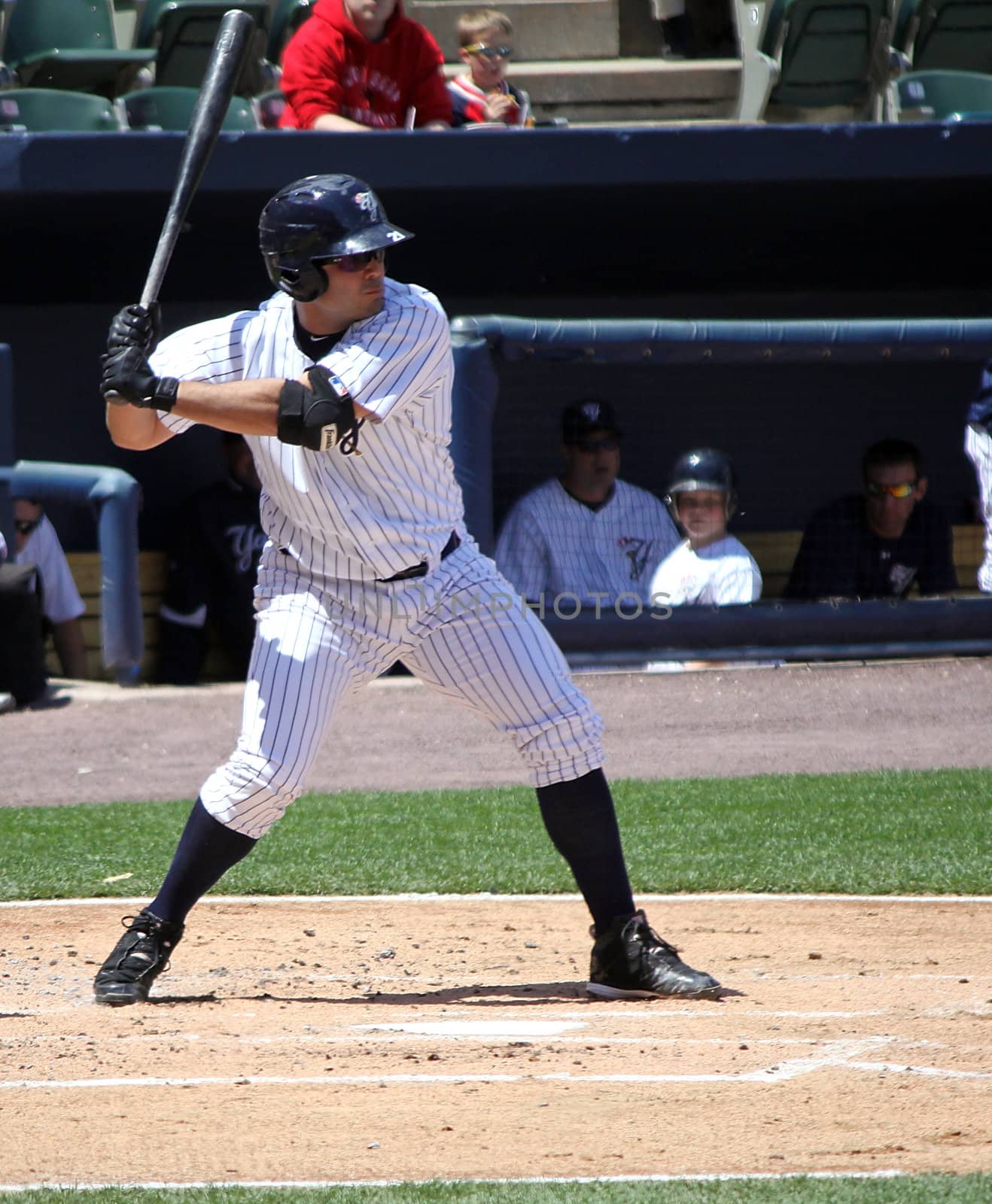 SCRANTON, PA - MAY 8: Scranton Wilkes Barre Yankees batter #21 Jesus Montero looks at a pitch in a game against the Pawtucket Red Sox at PNC Field on May 8, 2011 in Scranton, PA.