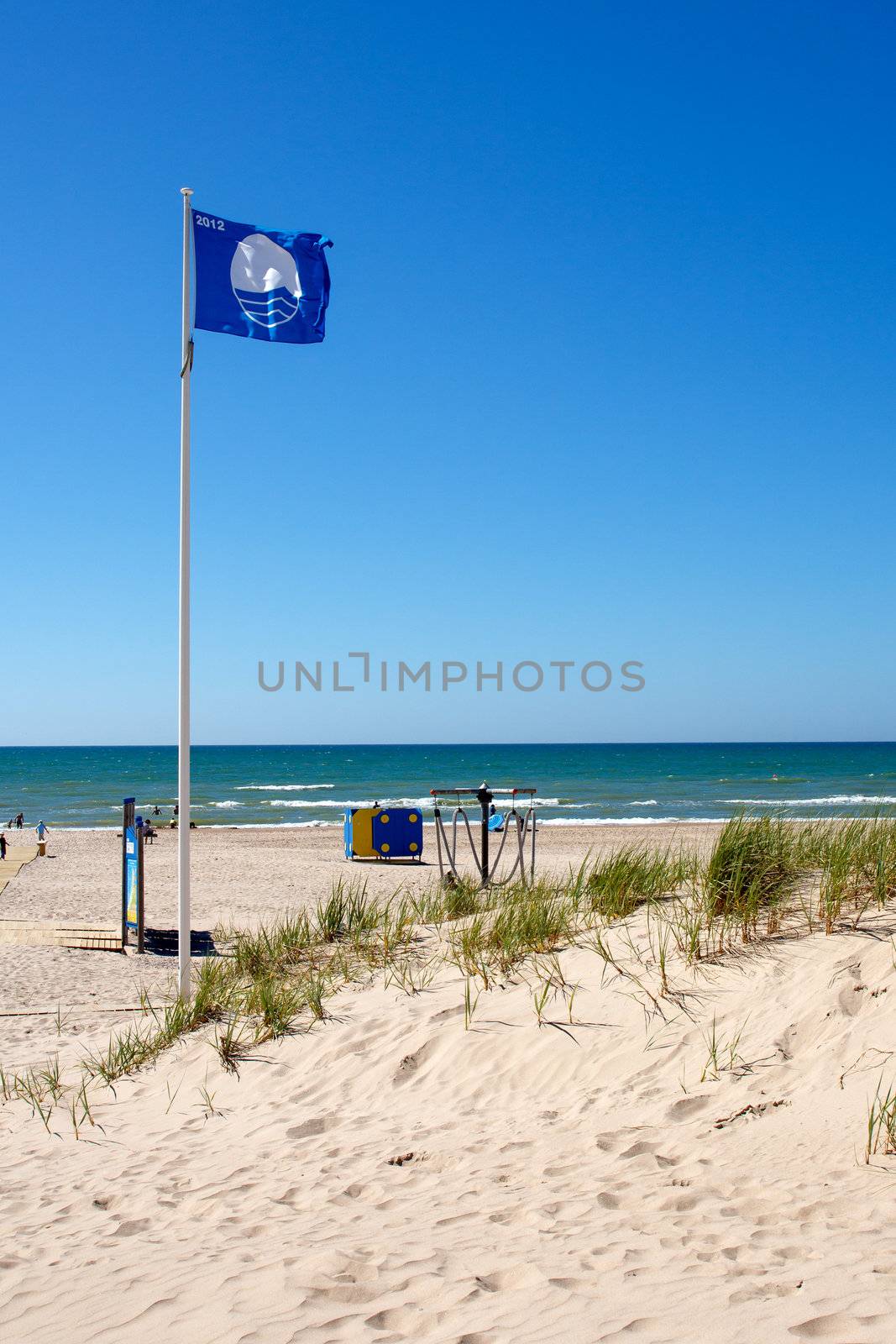 The Blue Flag is a certification by the Foundation for Environmental Education that a beach or marina meets its stringent standards.