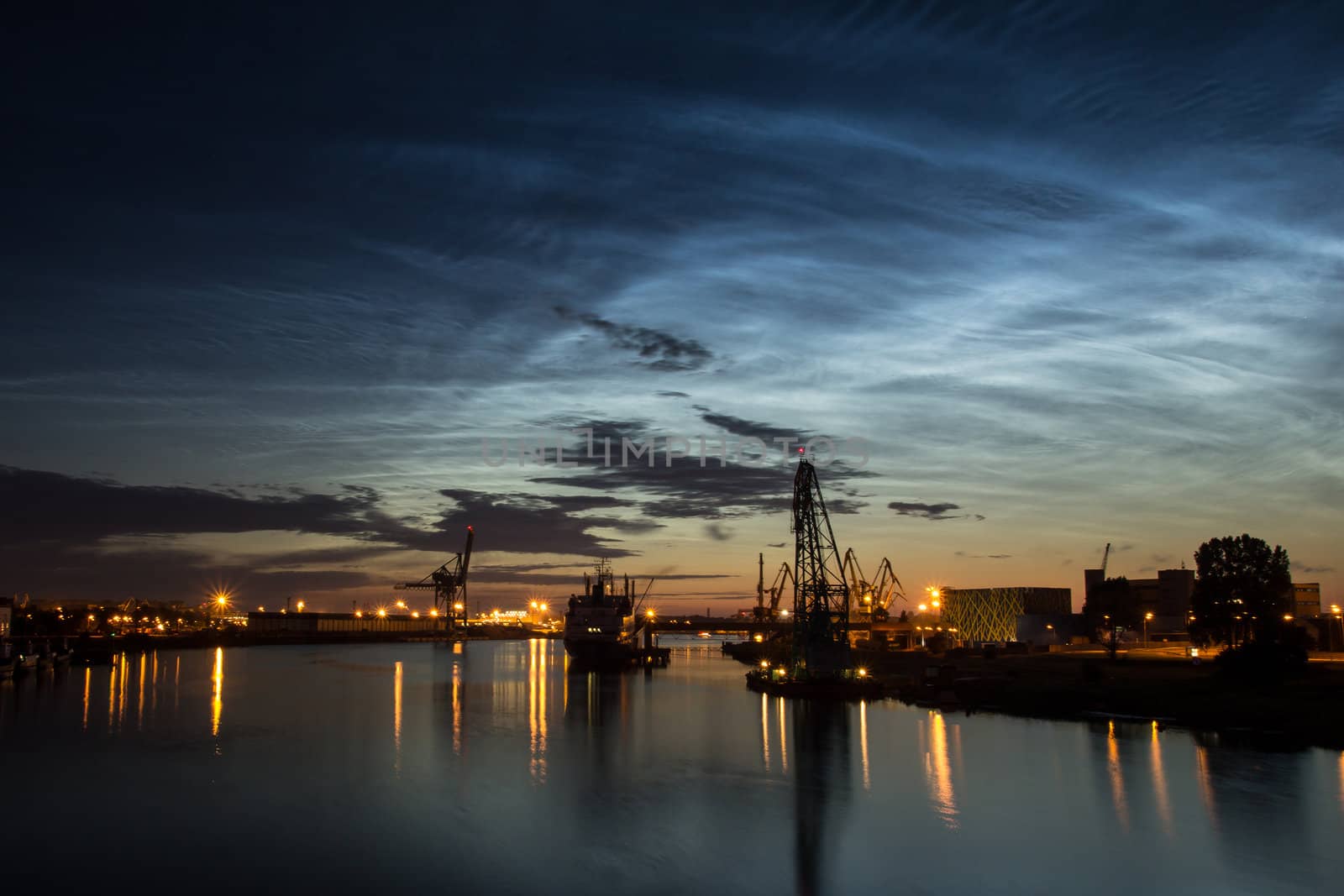 Silver clouds. Noctilucent clouds are bright cloudlike atmospheric phenomena visible in a deep twilight. They are the highest clouds in the Earth's atmosphere.