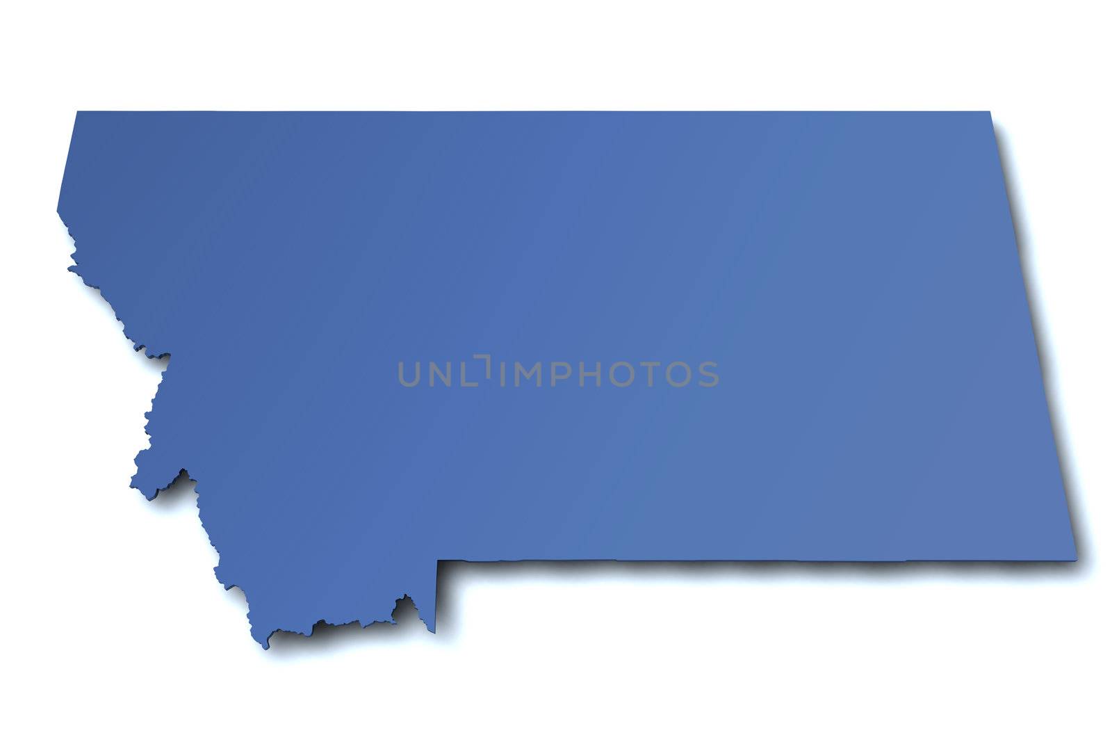 Map of Montana - USA