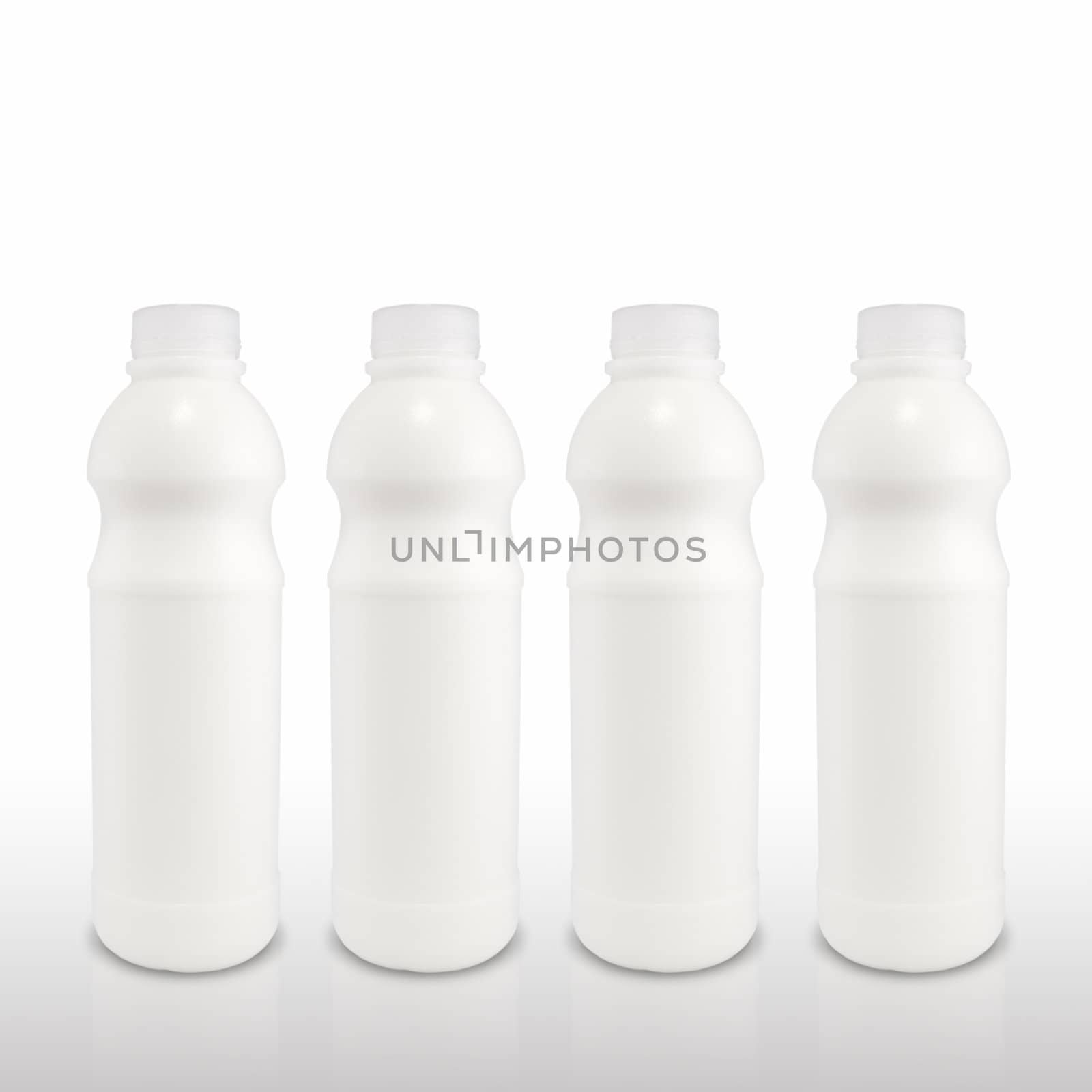 Milk in plastic bottles, Healthy drinks by pixbox77