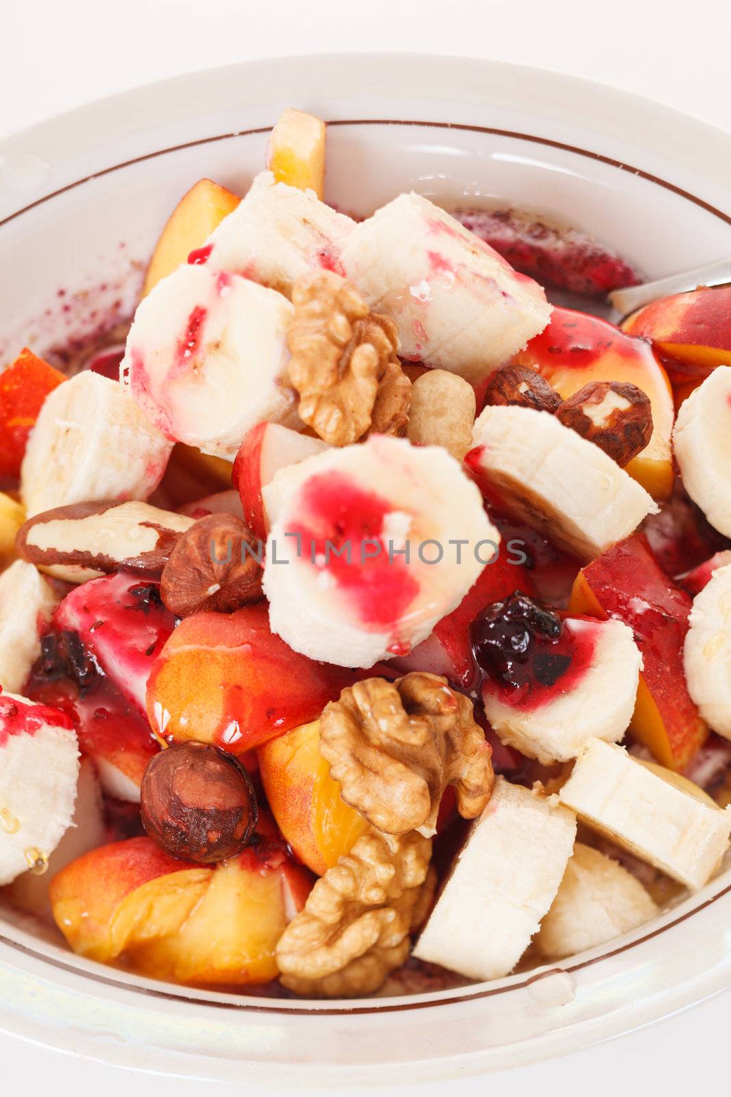 fresh muesli with fruits