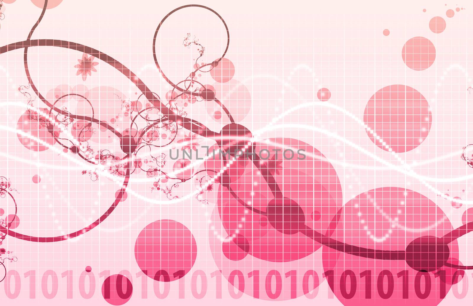 Abstract Background with a Technology Theme Art