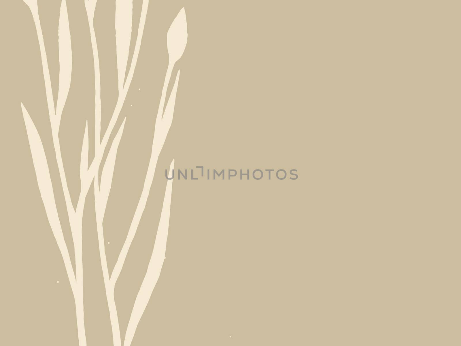 plant silhouette on brown background