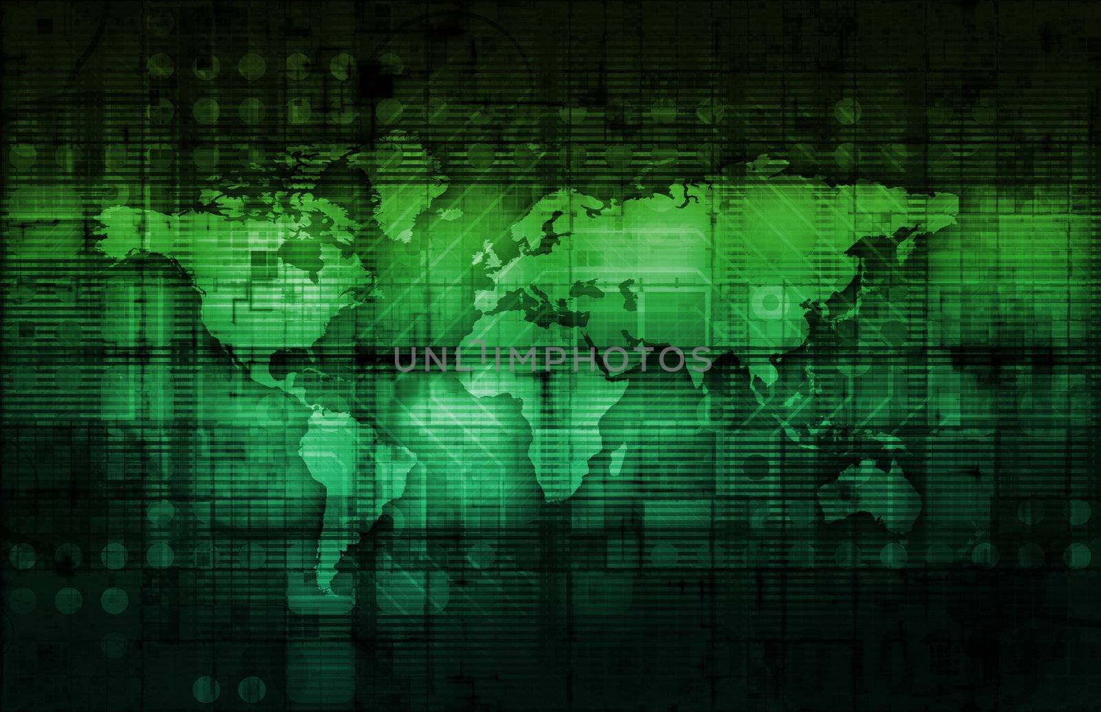 Modern Technology Code Illustration Lines as Art
