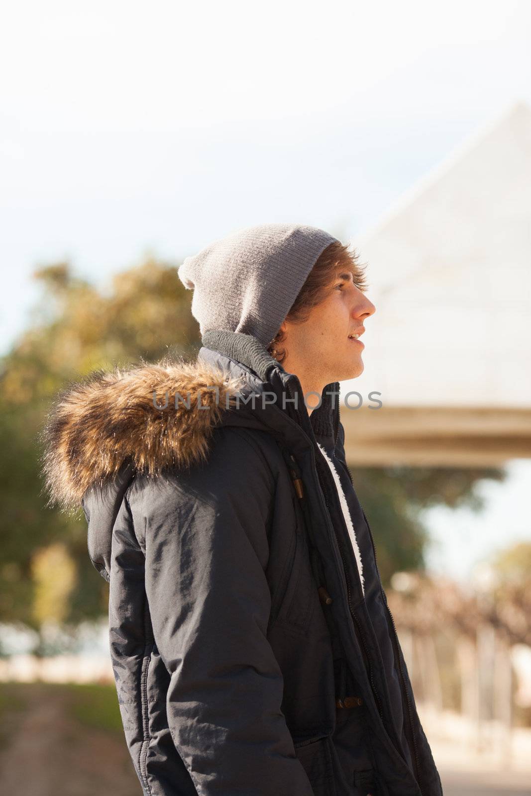 young handsome man portrait