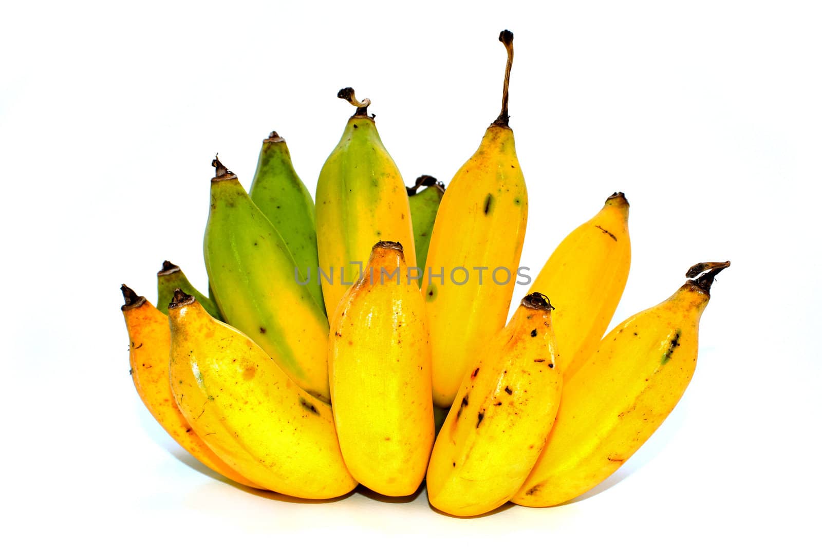 bananas isolated on white by Noppharat_th