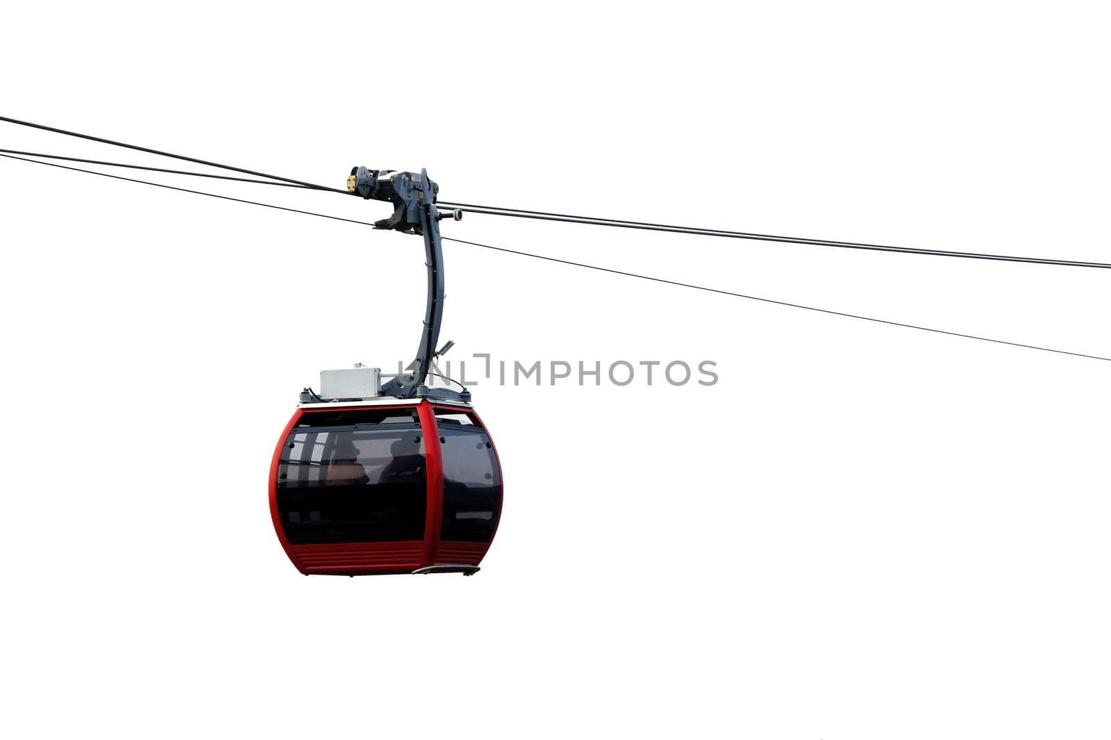 Red cable car, Go to the mountain.