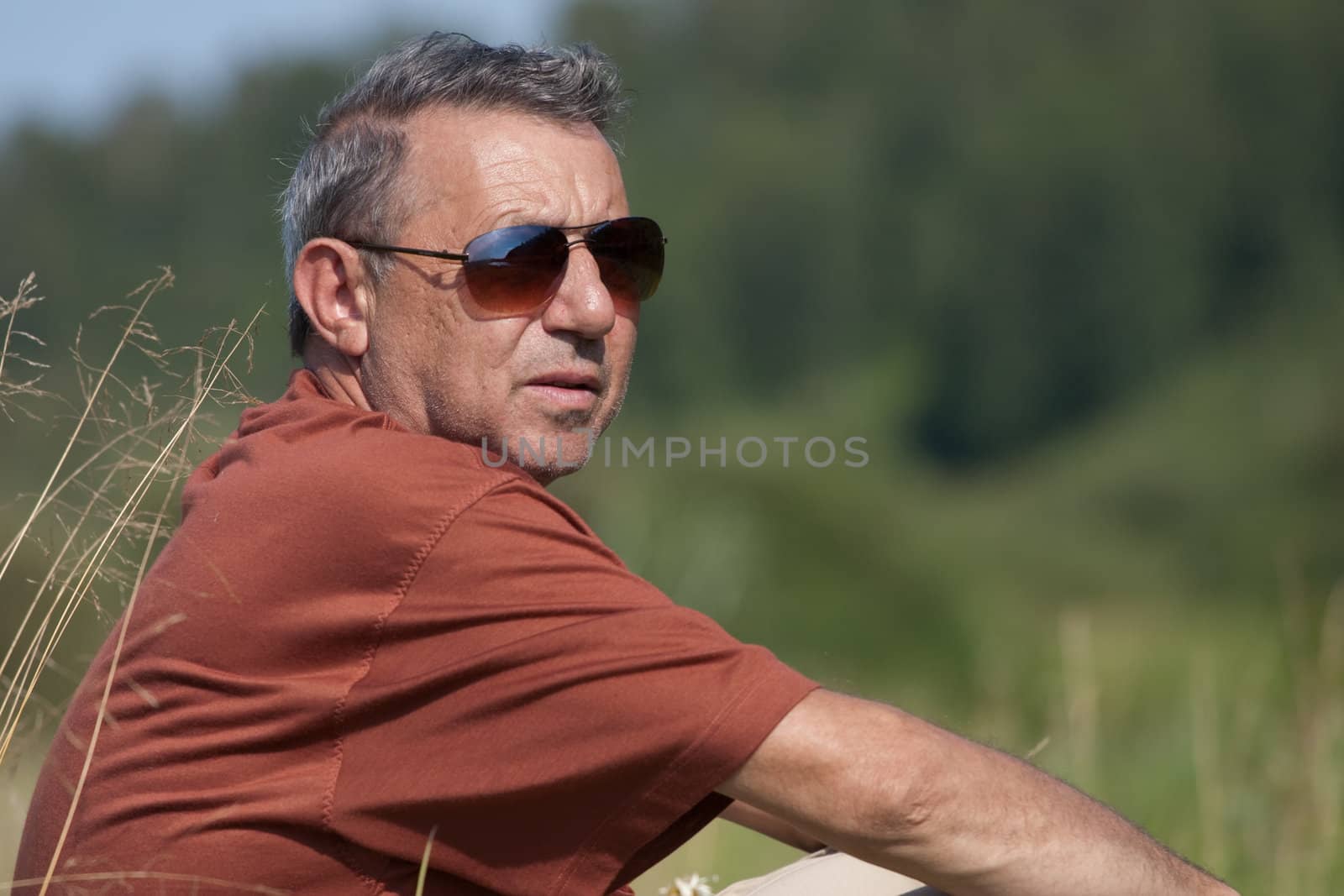 Man in sunglasses by Ohotnik