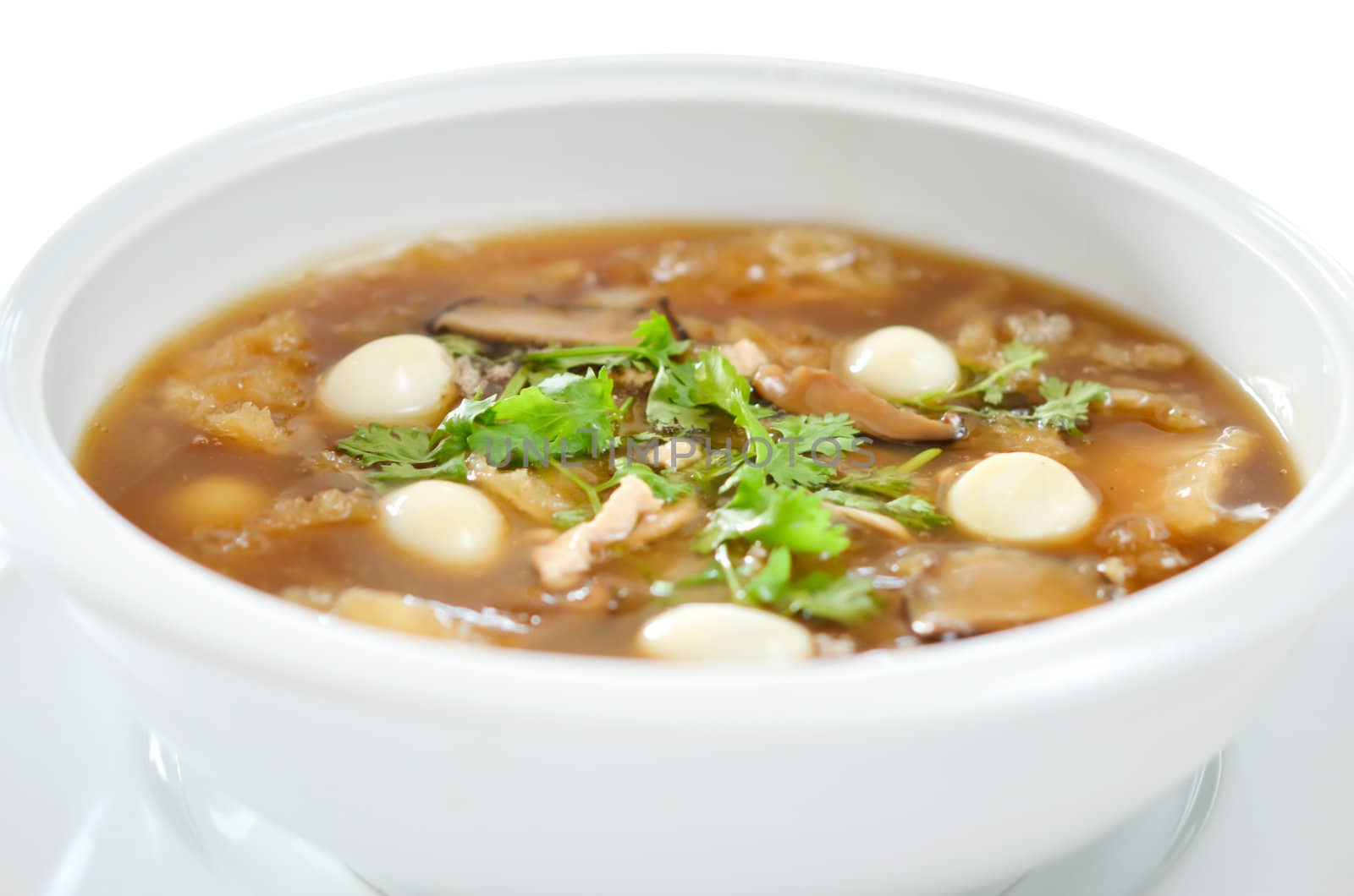 Chinese fish maw soup ,  delicious , nourishing and hearty