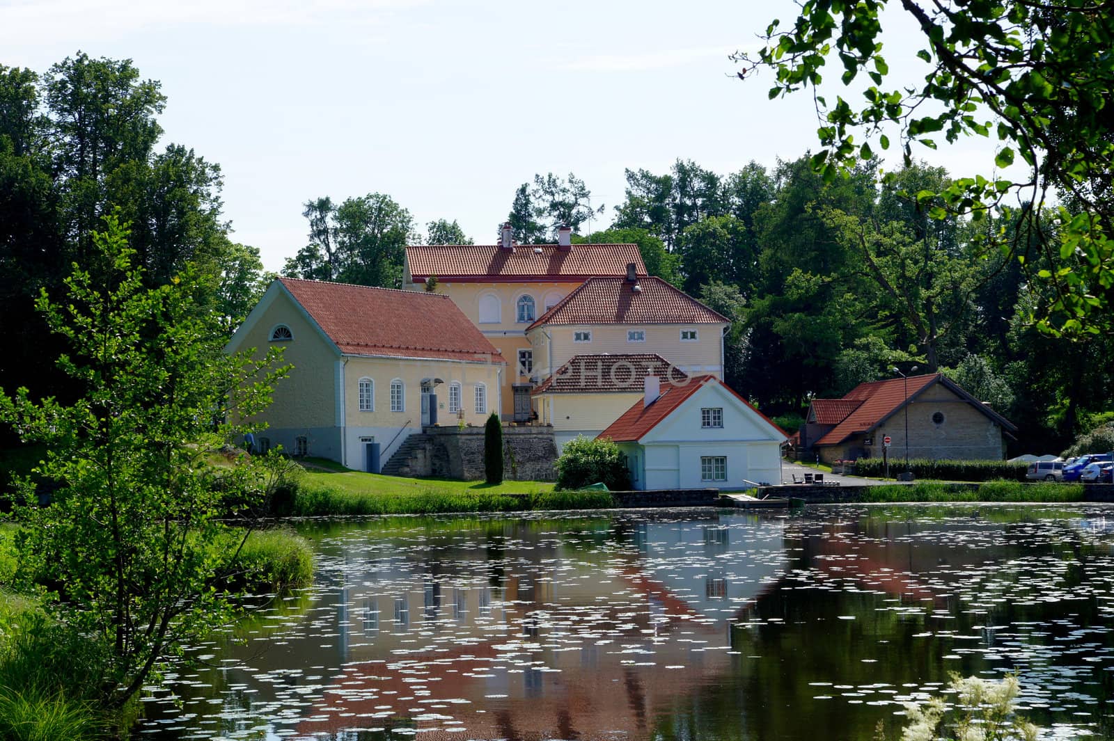 Manor in the north of Estonia. 18 century. Vihula.