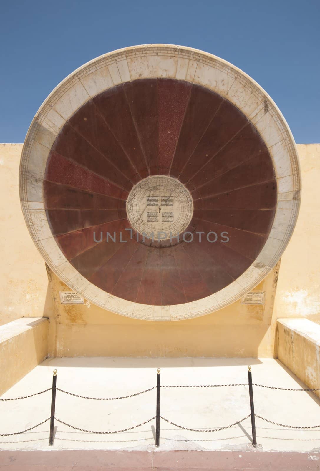 Astronomical observatory Jantar Mantar in Jaipur, Rajasthan, India 