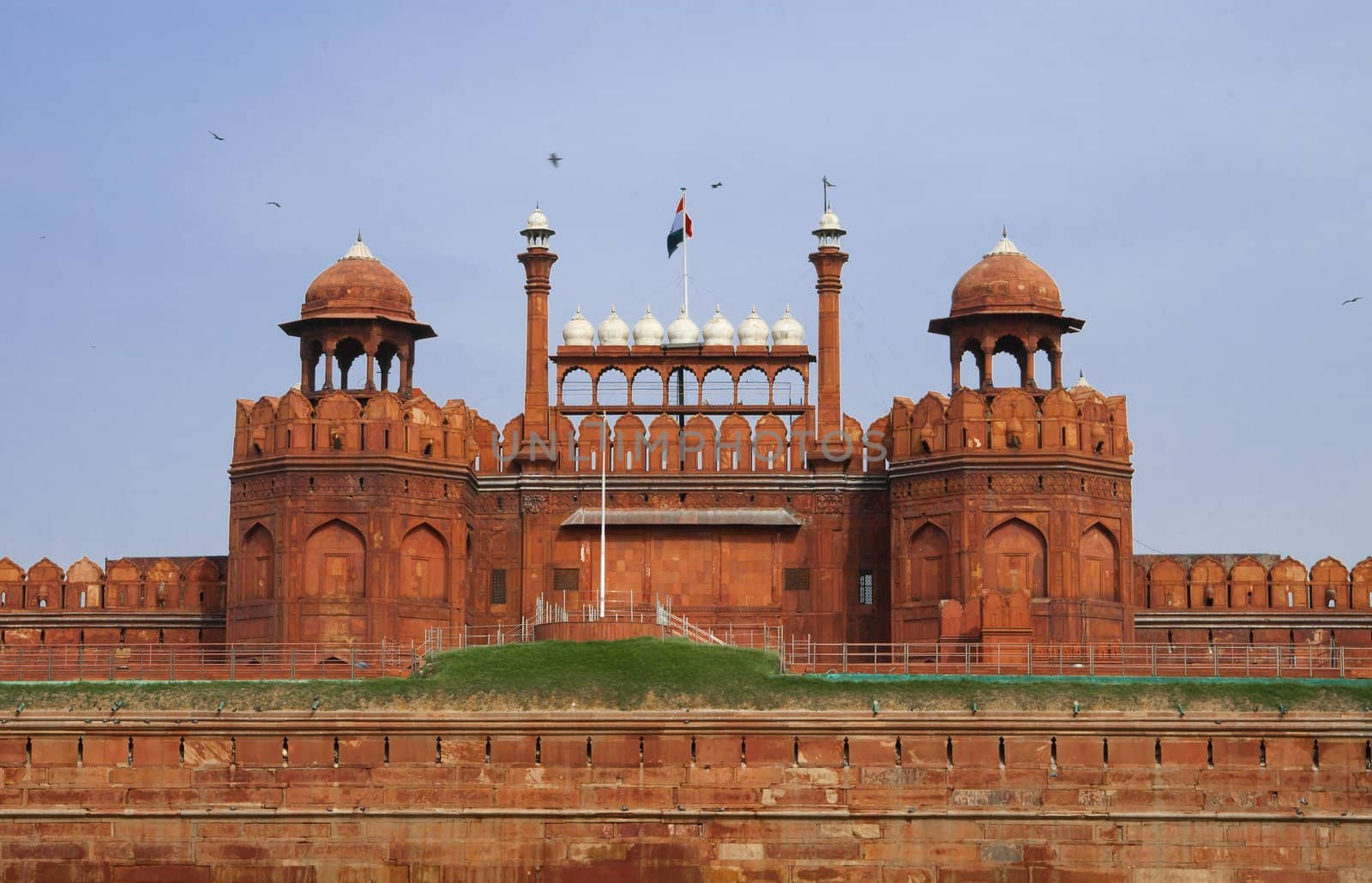Famous Red Fort - Lal Qil'ah, UNESCO World Heritage Site in Delhi, India