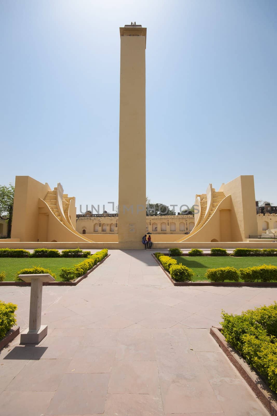 Astronomical observatory Jantar Mantar in Jaipur, Rajasthan, India 