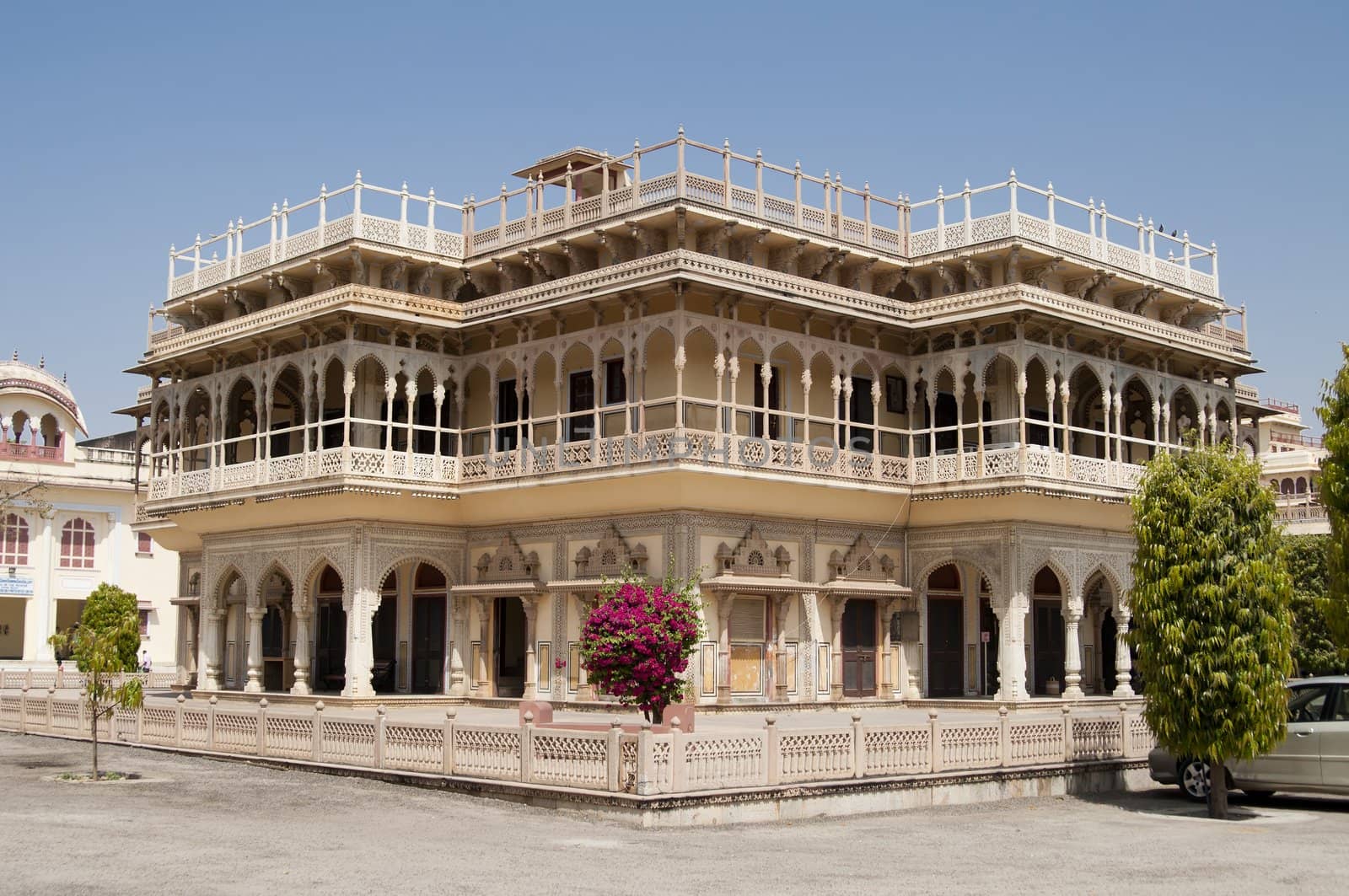 Mubarak Mahal in City Palace in Jaipur, India by johnnychaos