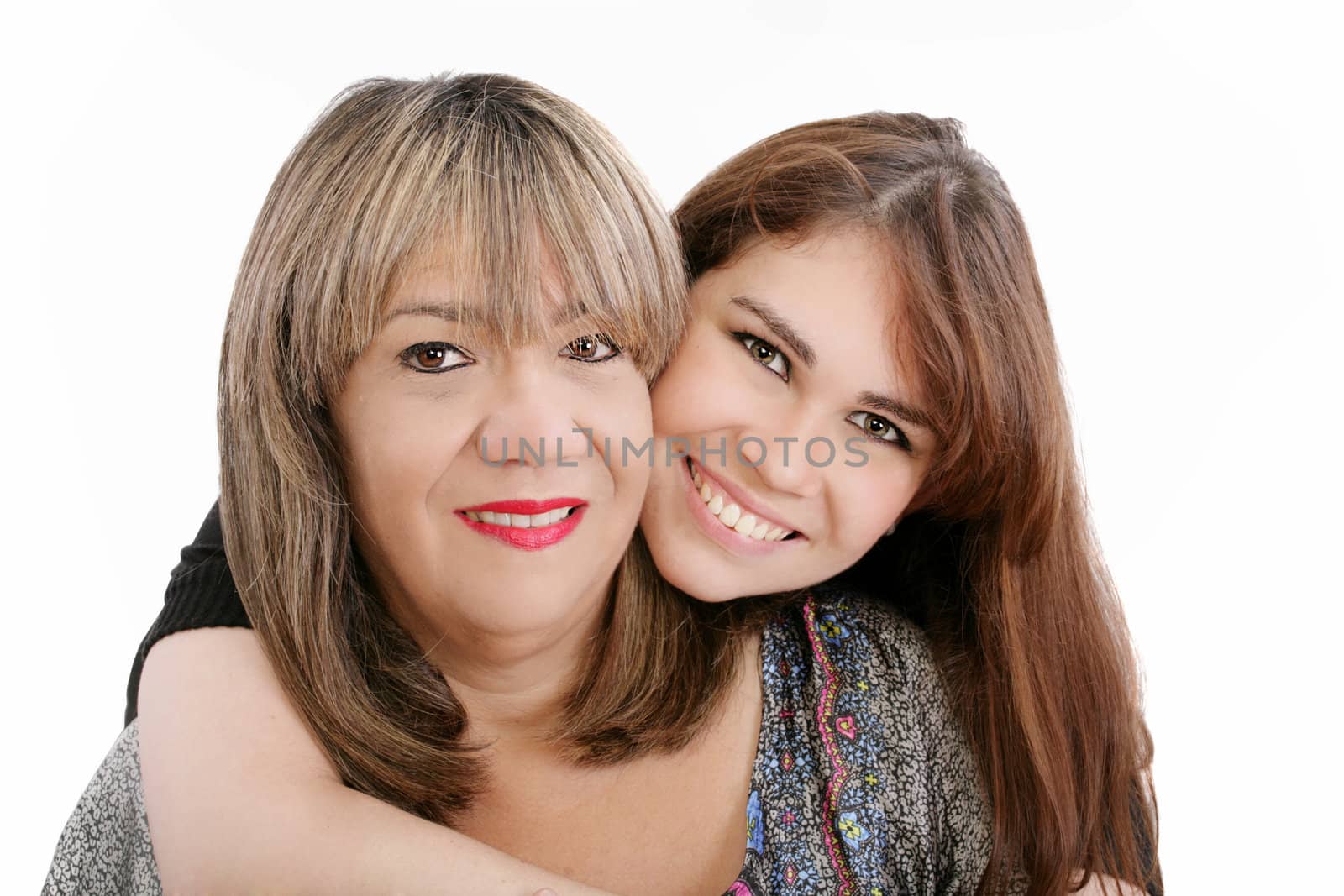 Photo of attractive woman and her young daughter looking at came by dacasdo