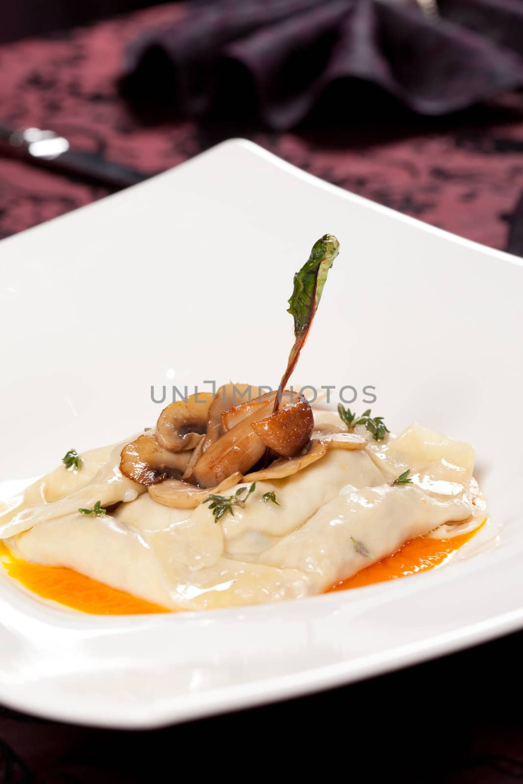 ravioli with mushroom by shebeko