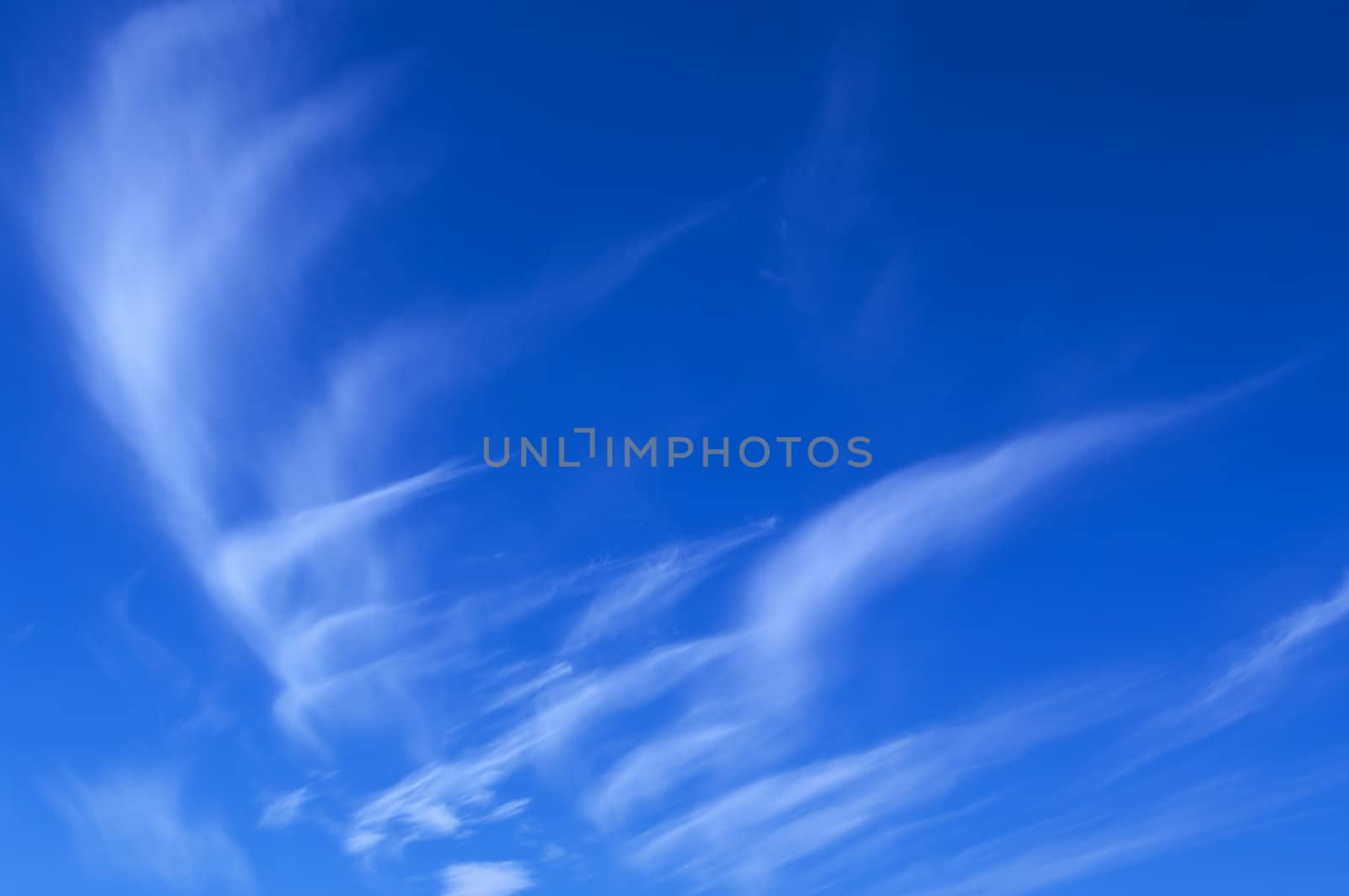 Summer blue sky with white clouds