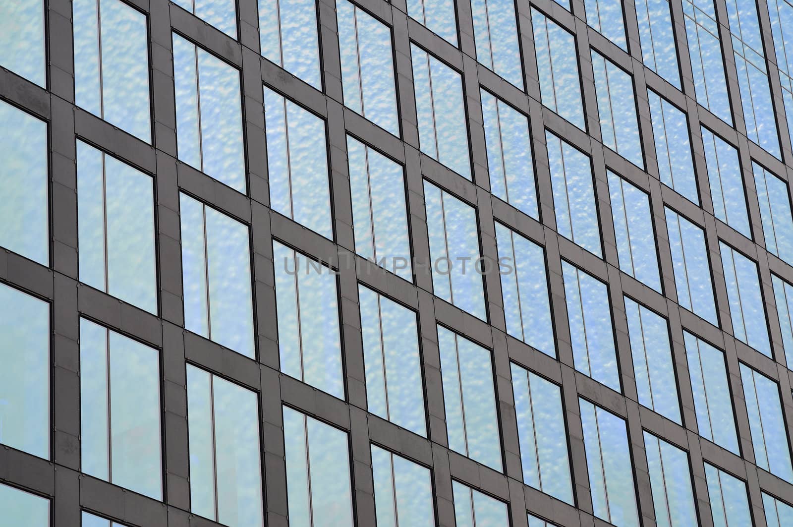 Closeup of an modern office building.