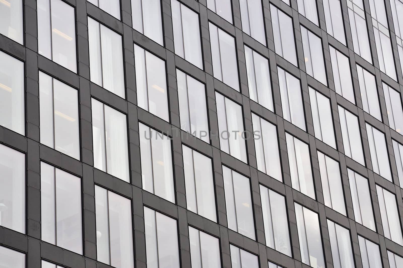 Closeup of an modern office building.