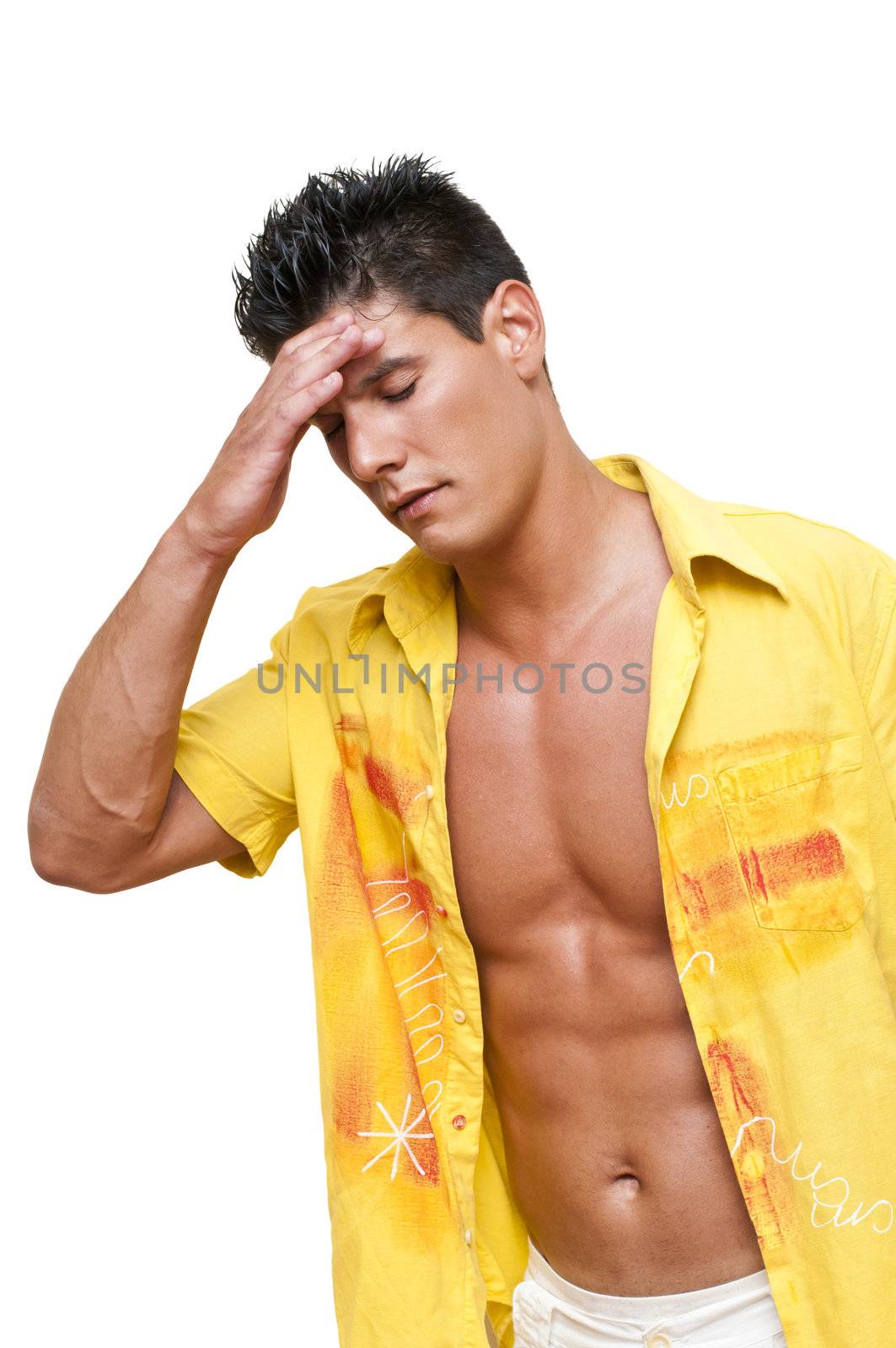 model photographed while wearing a shirt