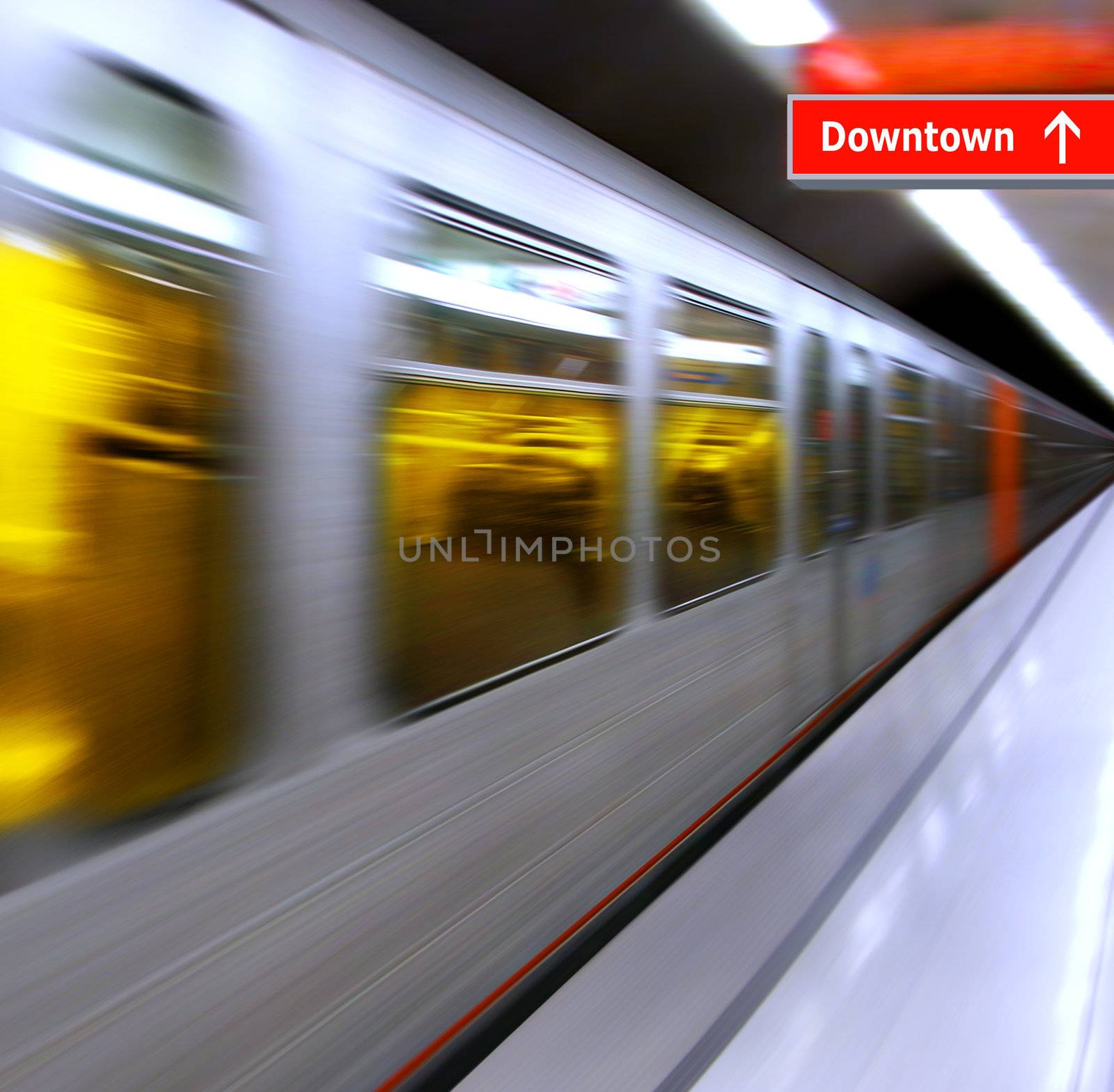 background of the high-speed train with motion blur outdoor