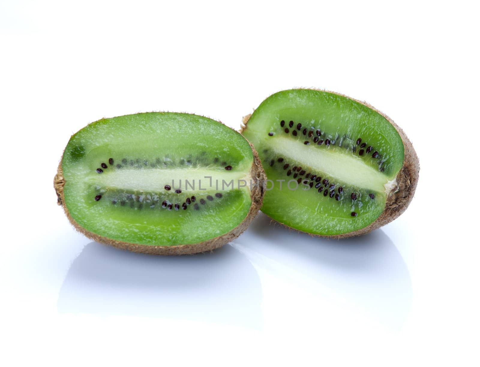 Kiwi fruit isolated on white background by sfinks