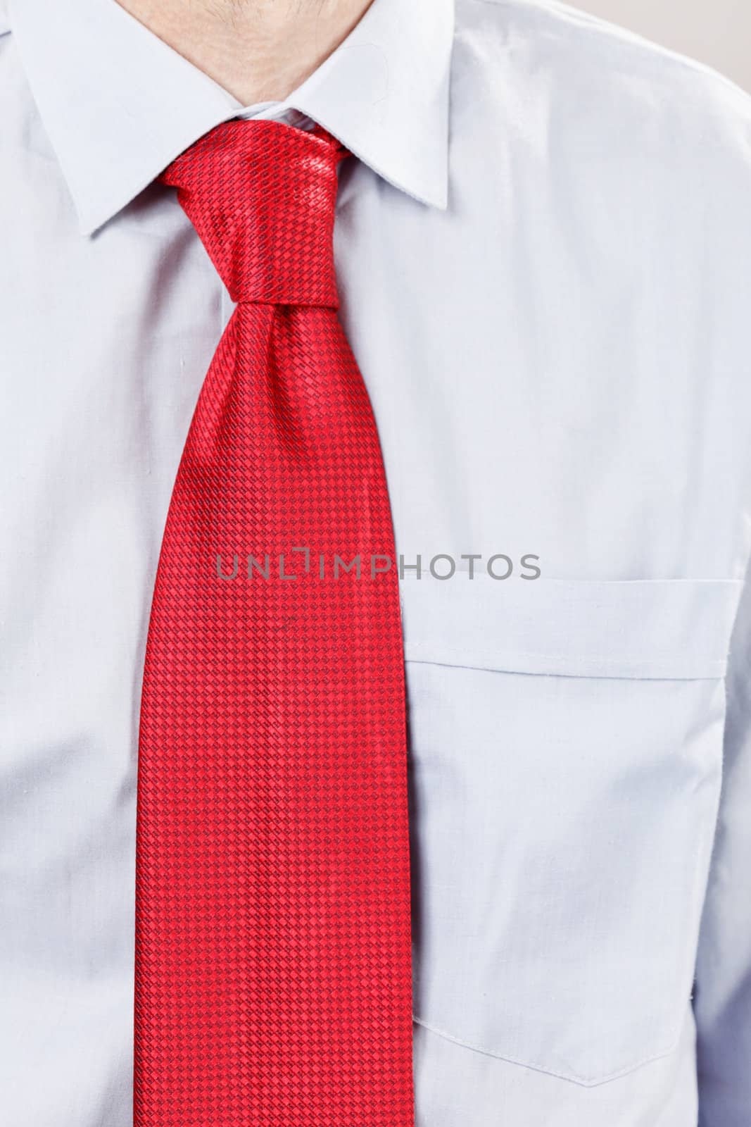 businessman with red tie by shebeko